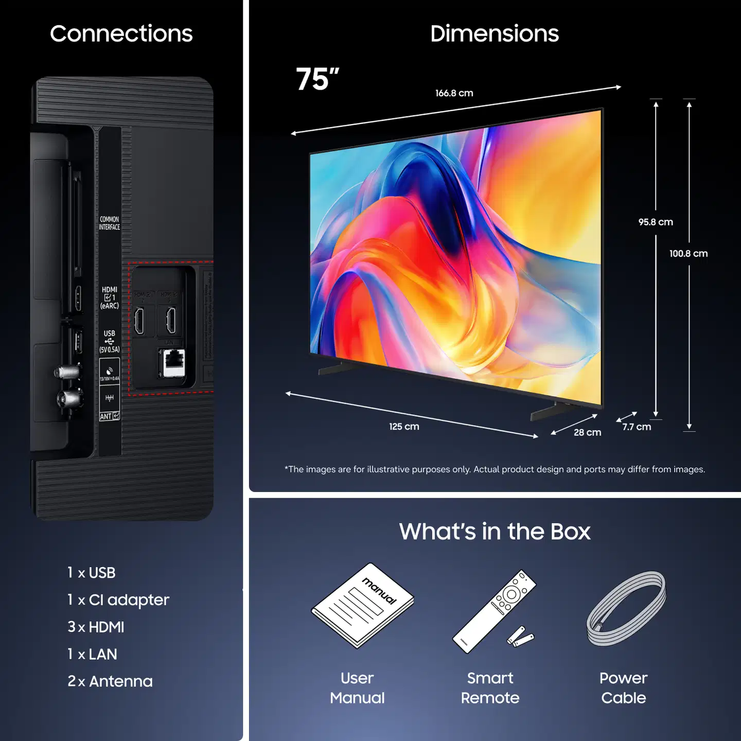 Samsung 75" 4K UHD Mini LED Smart TV TU75M72HBUXNA - 4