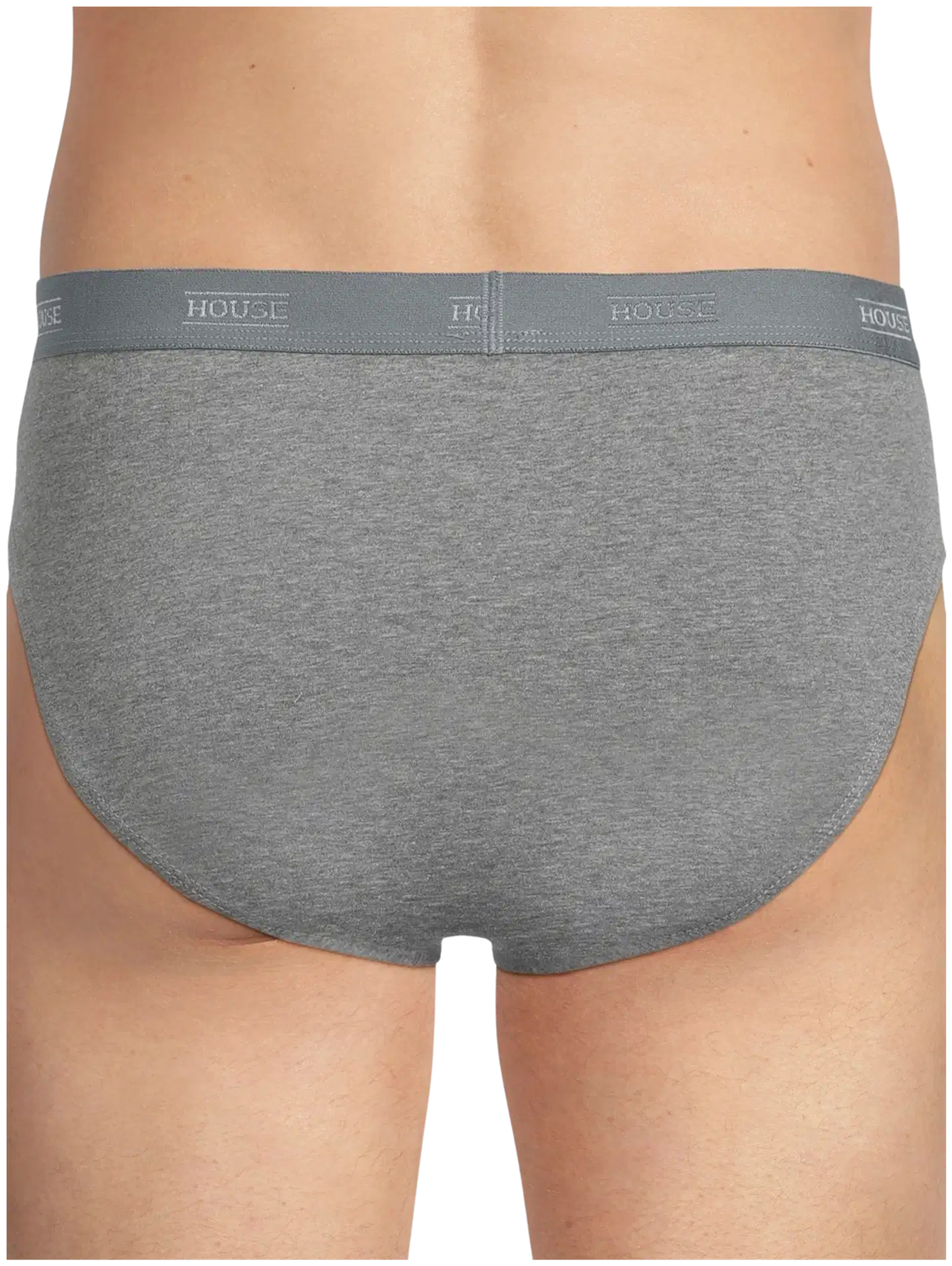 House miesten brief-alushousut 2-pack - Mel. grey - 3