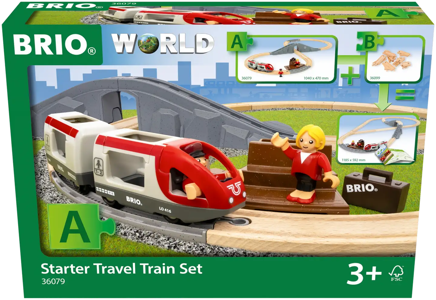 BRIO Henkilöjunasetti aloituspakkaus - 2