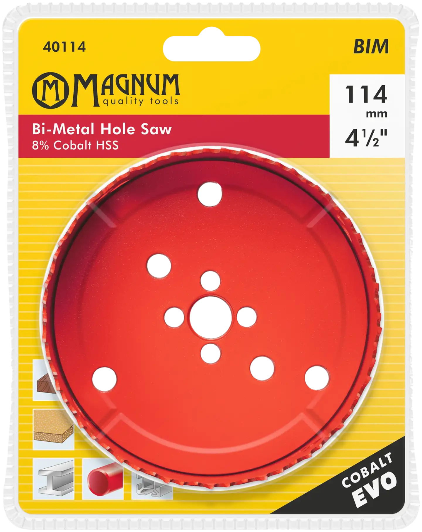 Magnum reikäsaha Bi-Metal CobaltEVO 105mm - 2