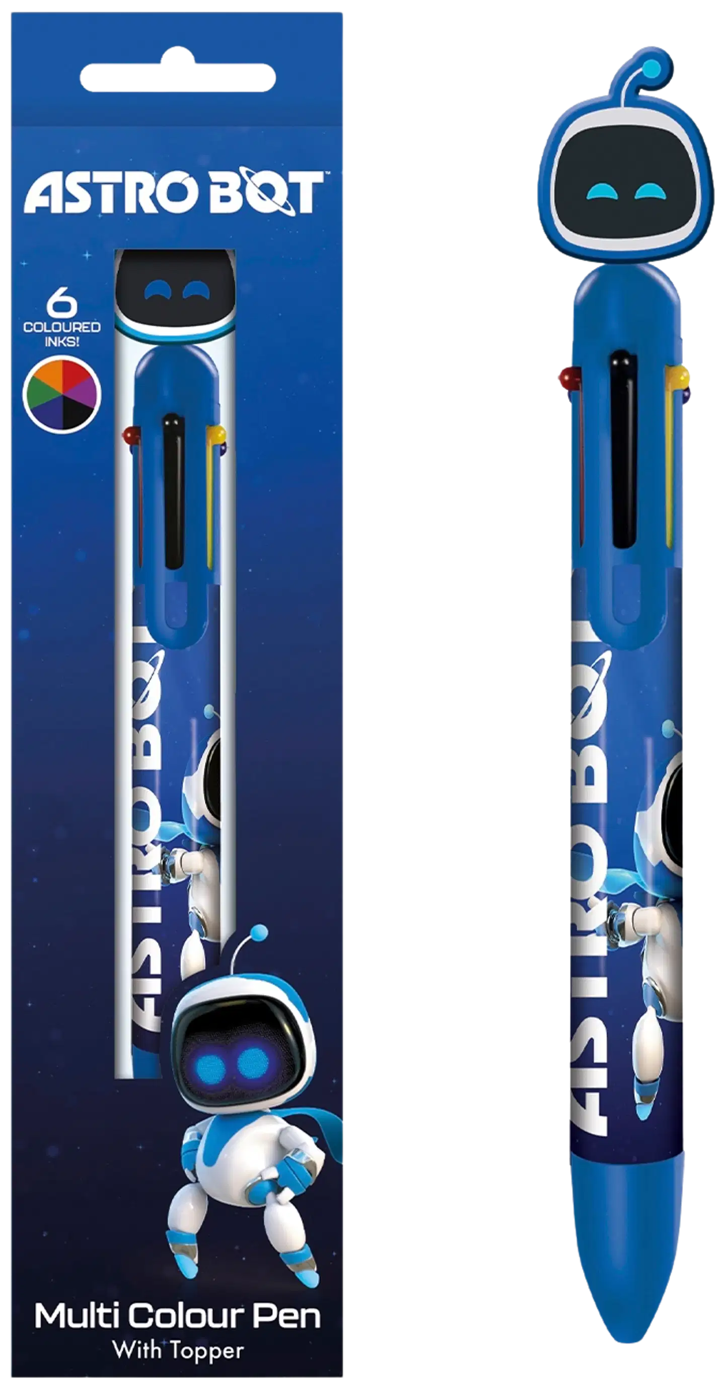 Astro Bot 6-värikynä topperilla