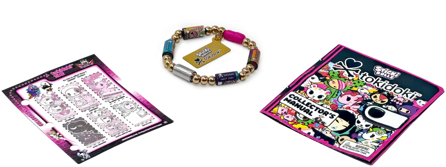 Sticki Rolls Tokidoki Tarrarannekoru Yllätyspakkaus 50 tarraa - 5