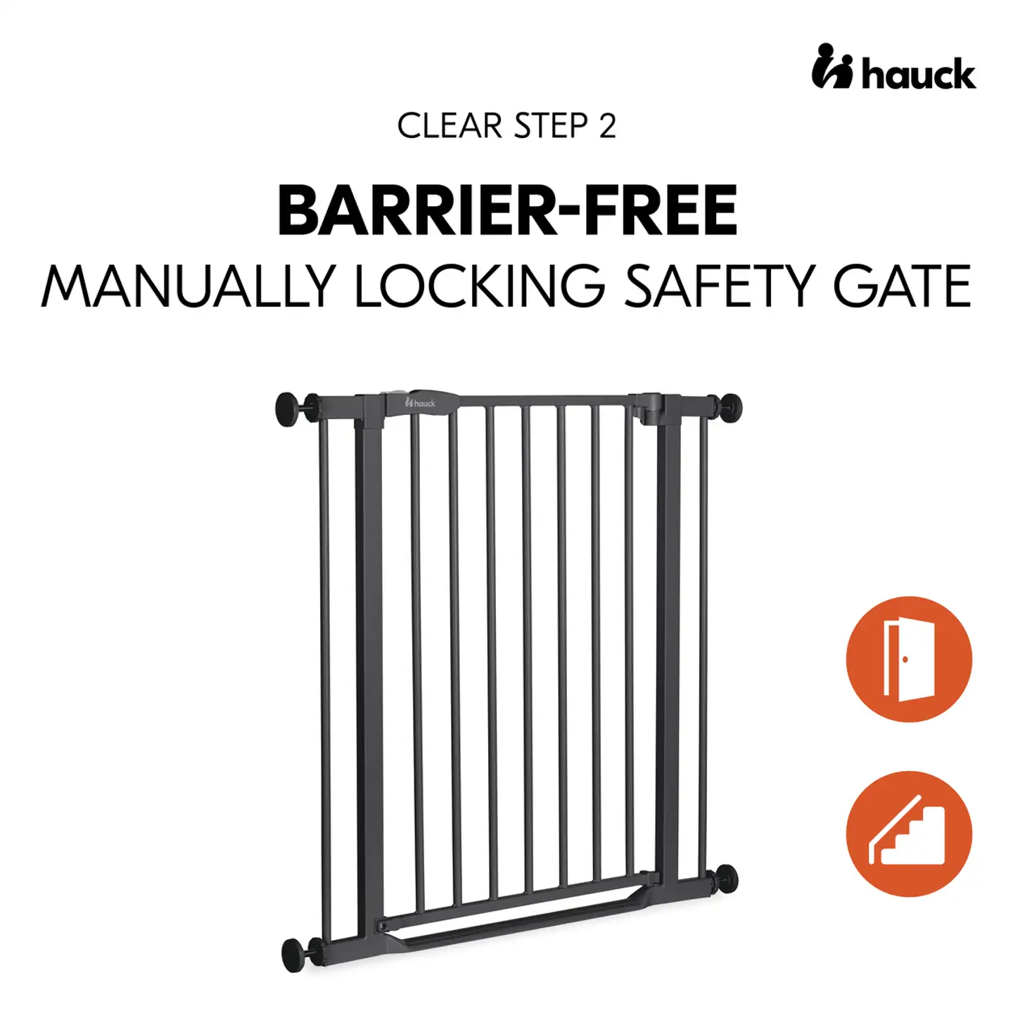 Hauck turvaportti Clear Step 2 75-80 cm - 12