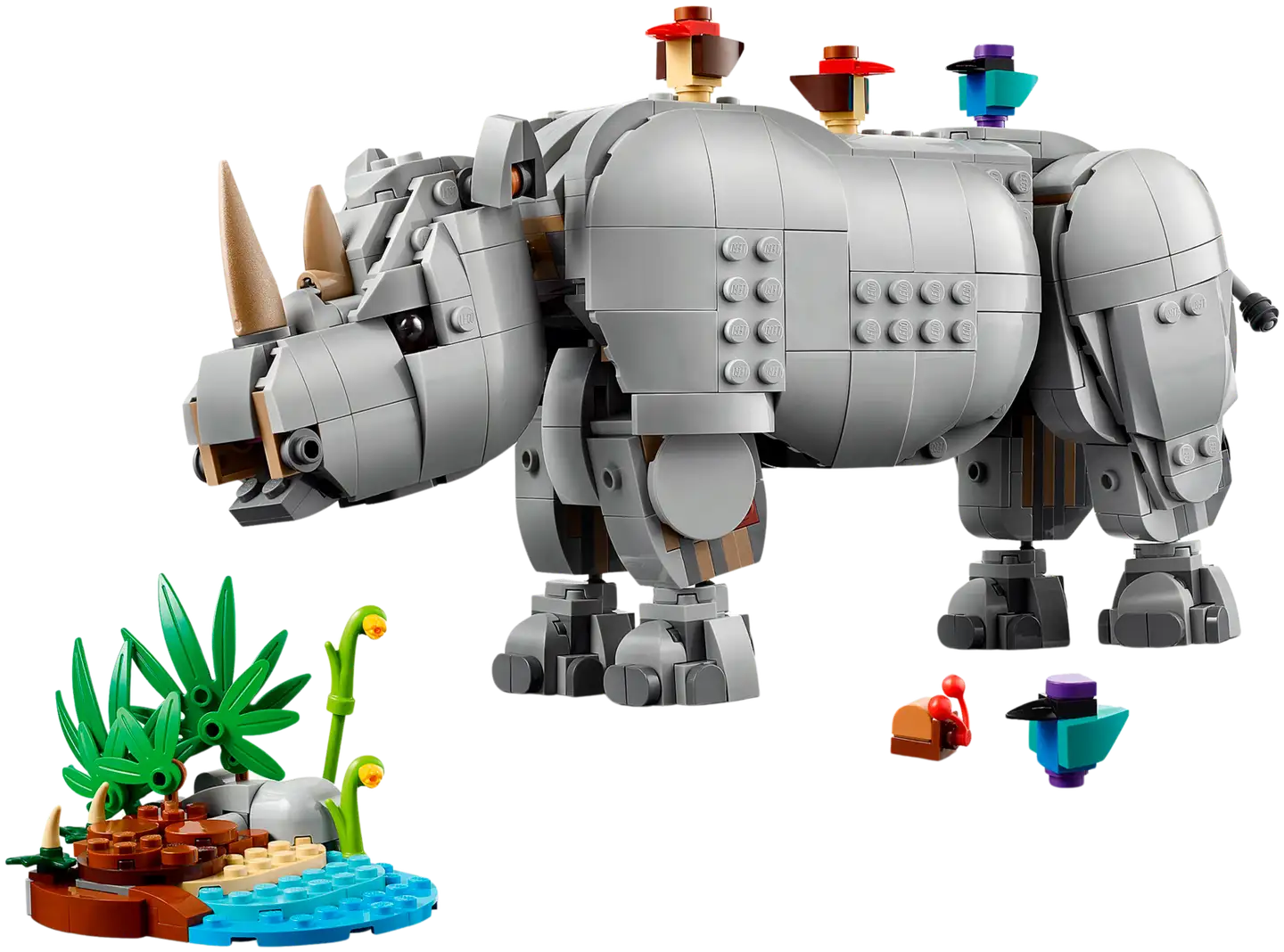 LEGO® Creator 31171 Villieläimet: Mahtava sarvikuono ja linnut - 3