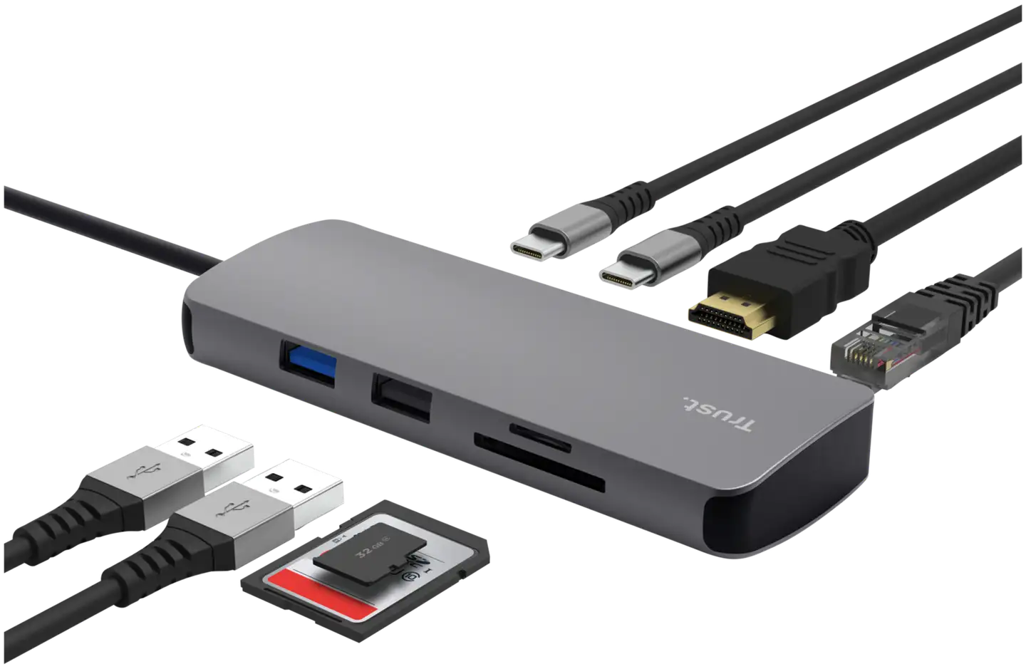 Trust Dalyx 8in1 adapteri - 5