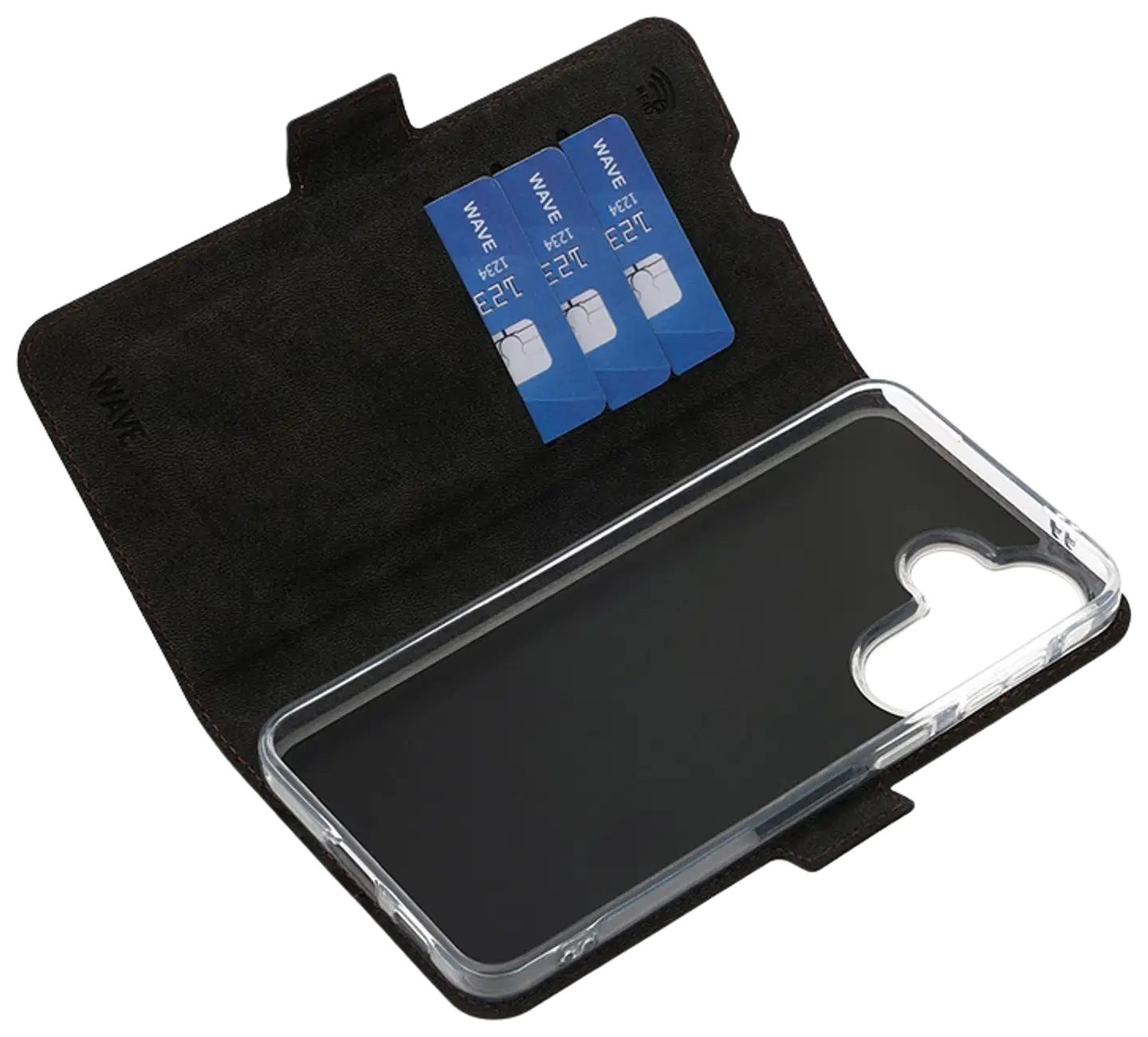 Wave Book Case, Samsung Galaxy A57 5G, Smoky Sangria - 4