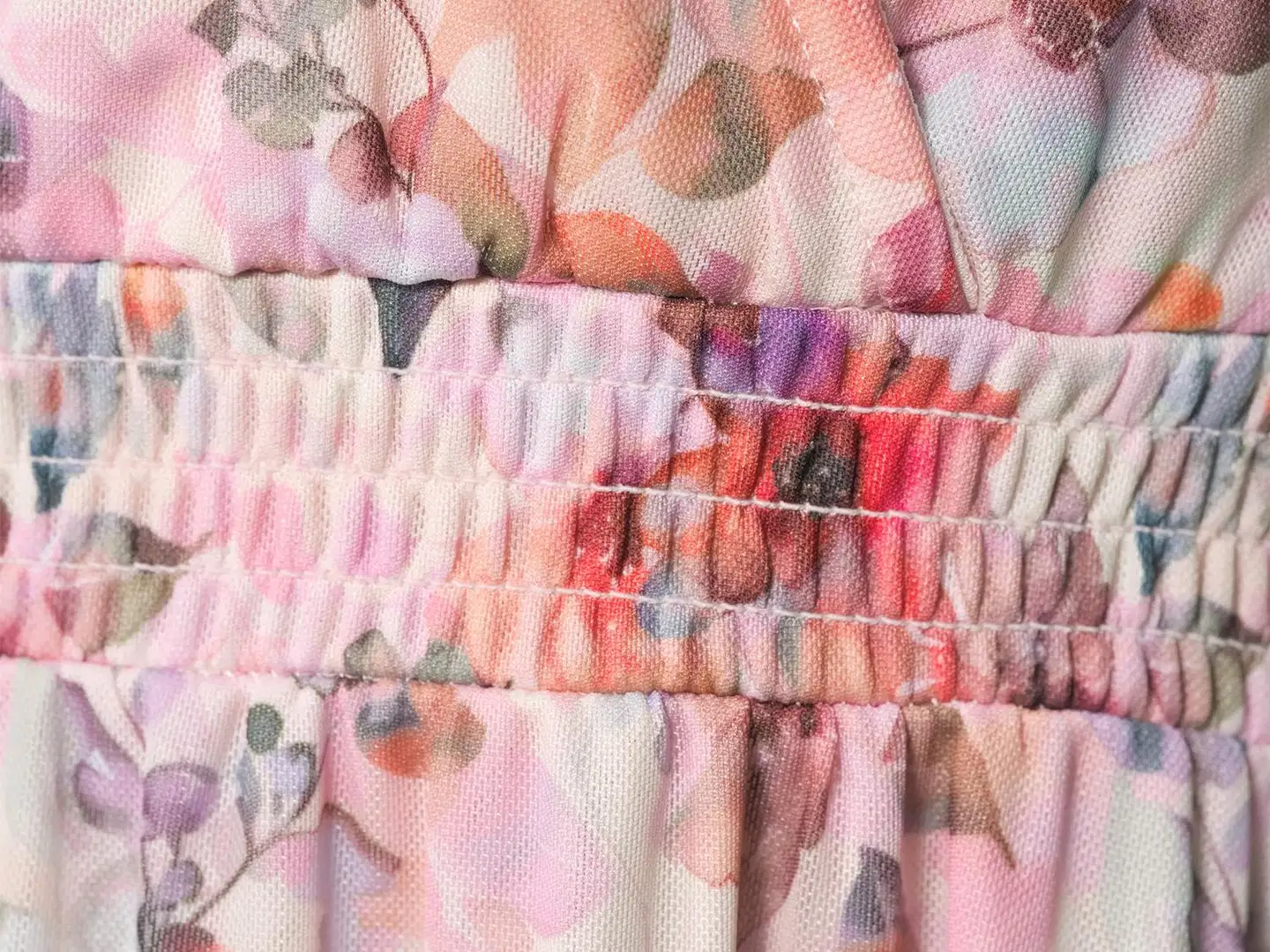 House naisten juhlamekko mesh 218H261743 - Pink AOP - 5