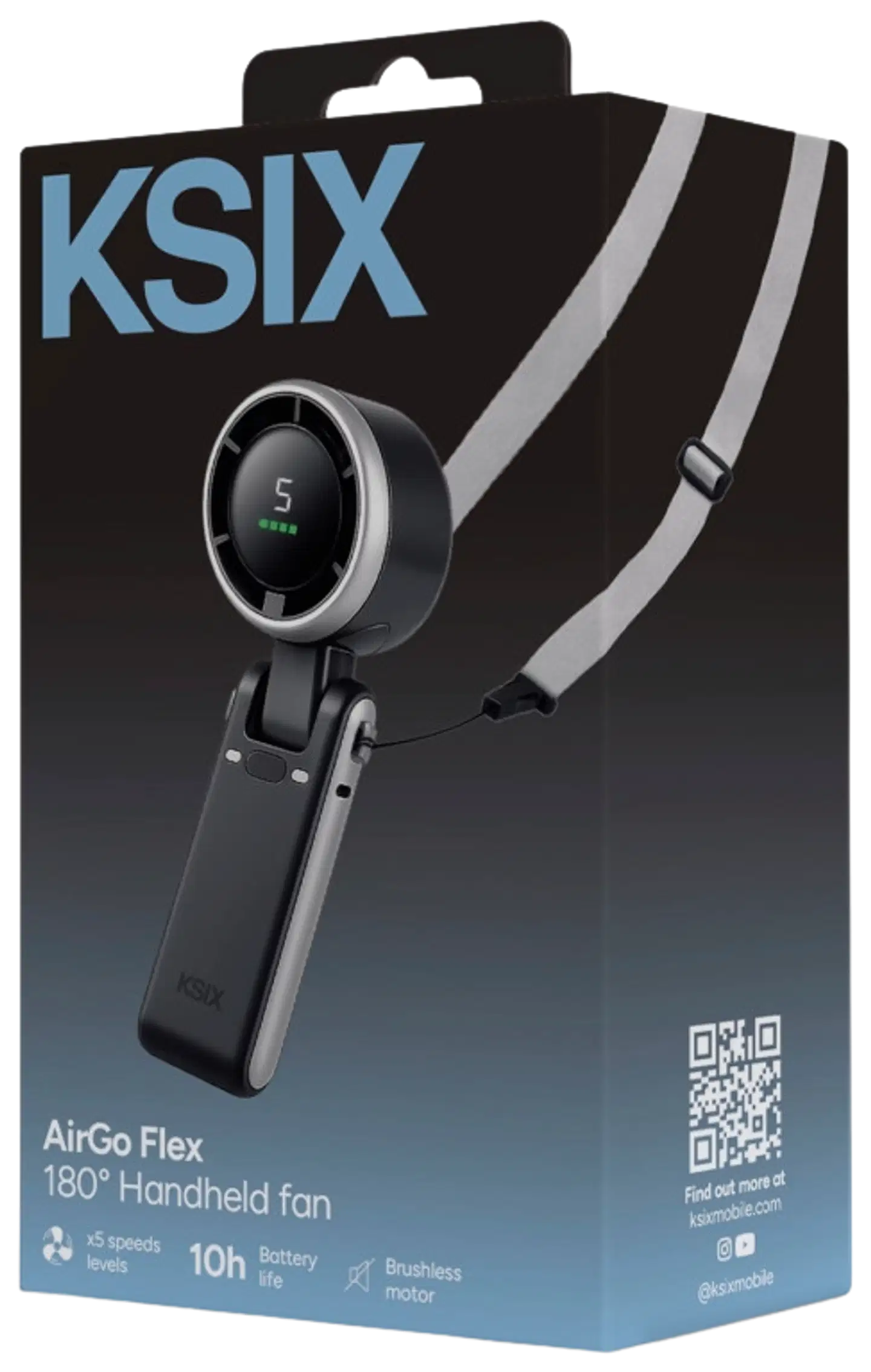 KSIX AirGo Flex 180º kannettava tuuletin - 2