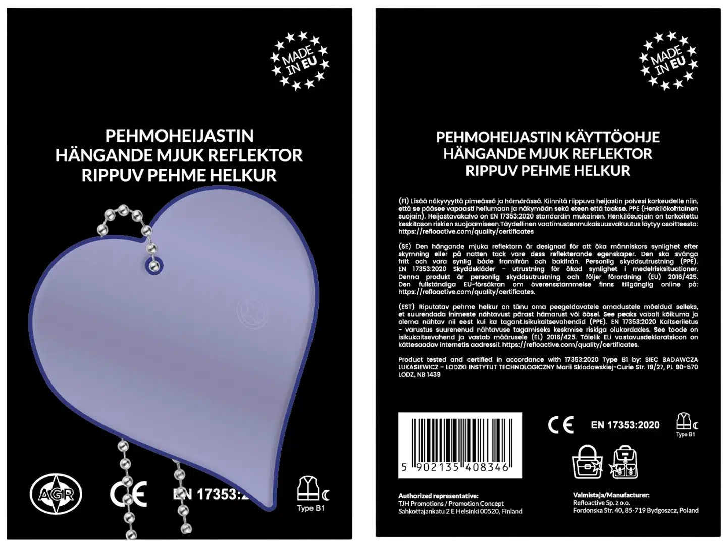 Pehmoheijastin Sydän - 1