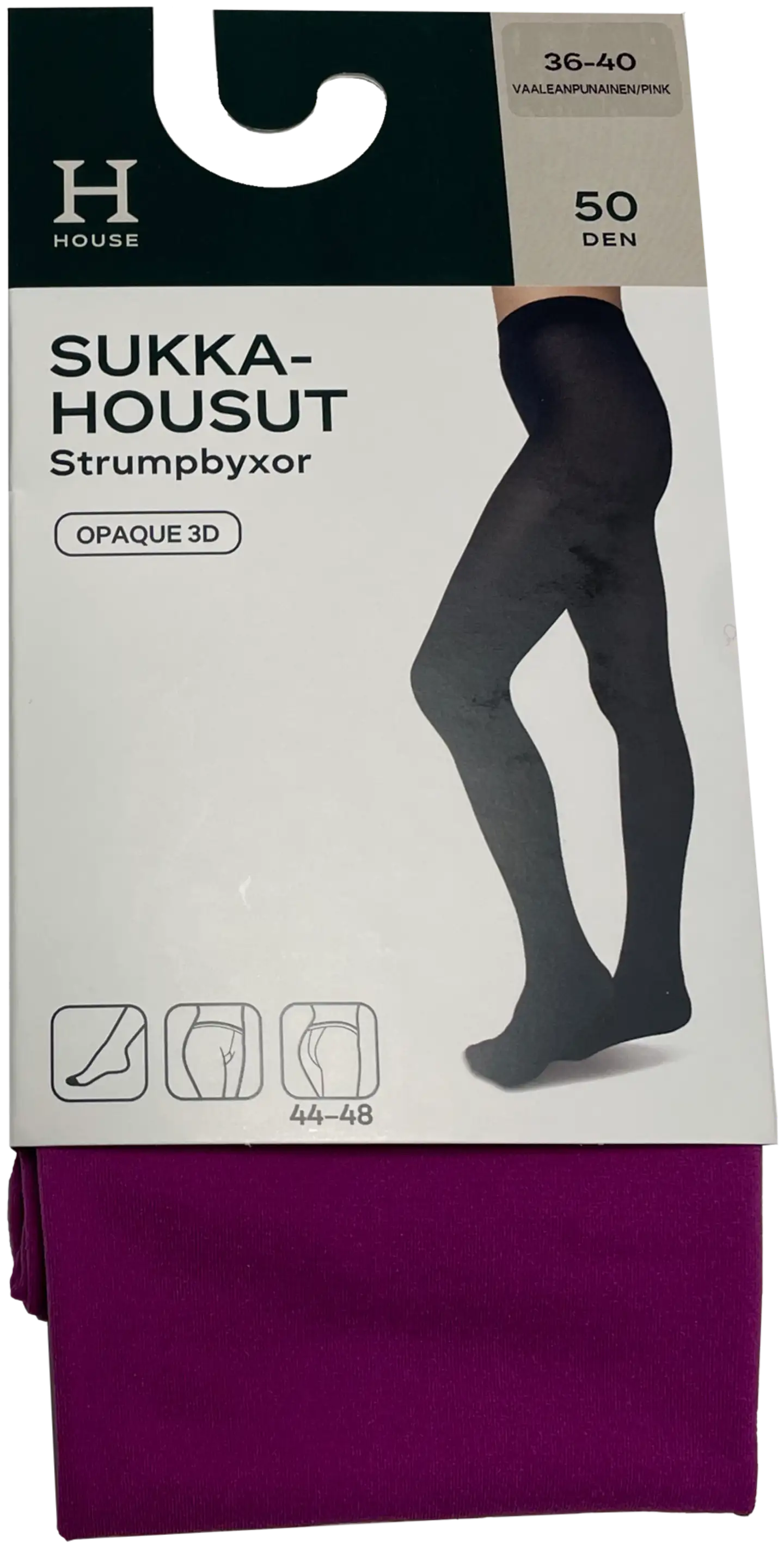 House naisten sukkahousut 50DEN 121CDYE3D5 - pink