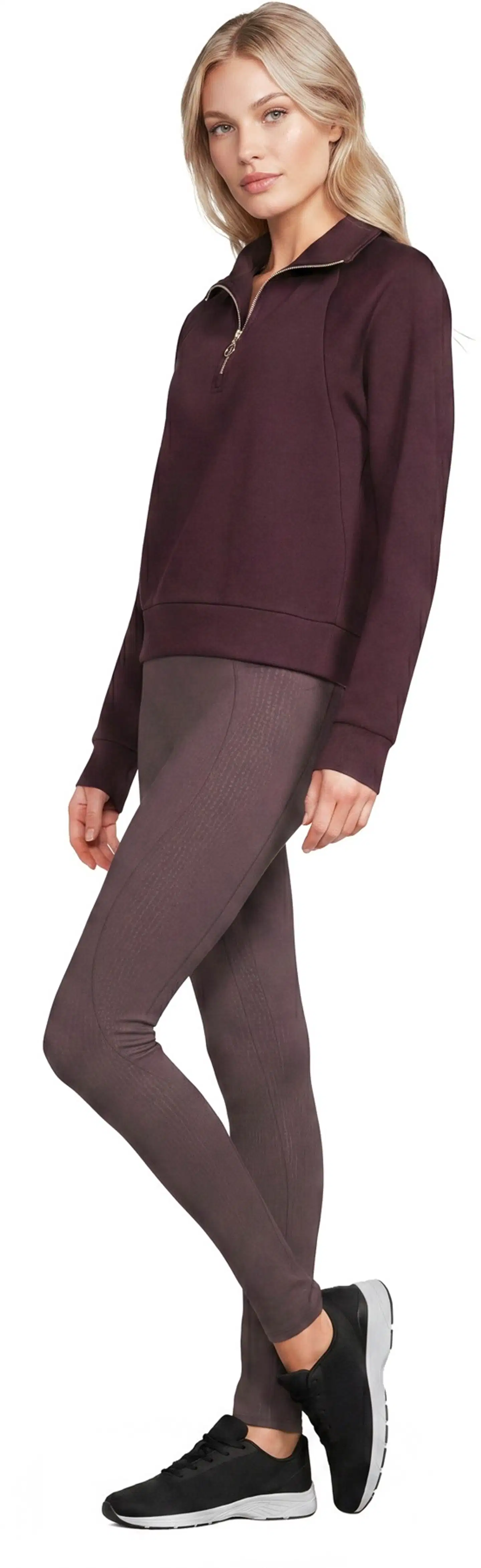 Danskin naisten scuba-collegepusero vetoketjukauluksella DCA2602B - Winetasting - 4