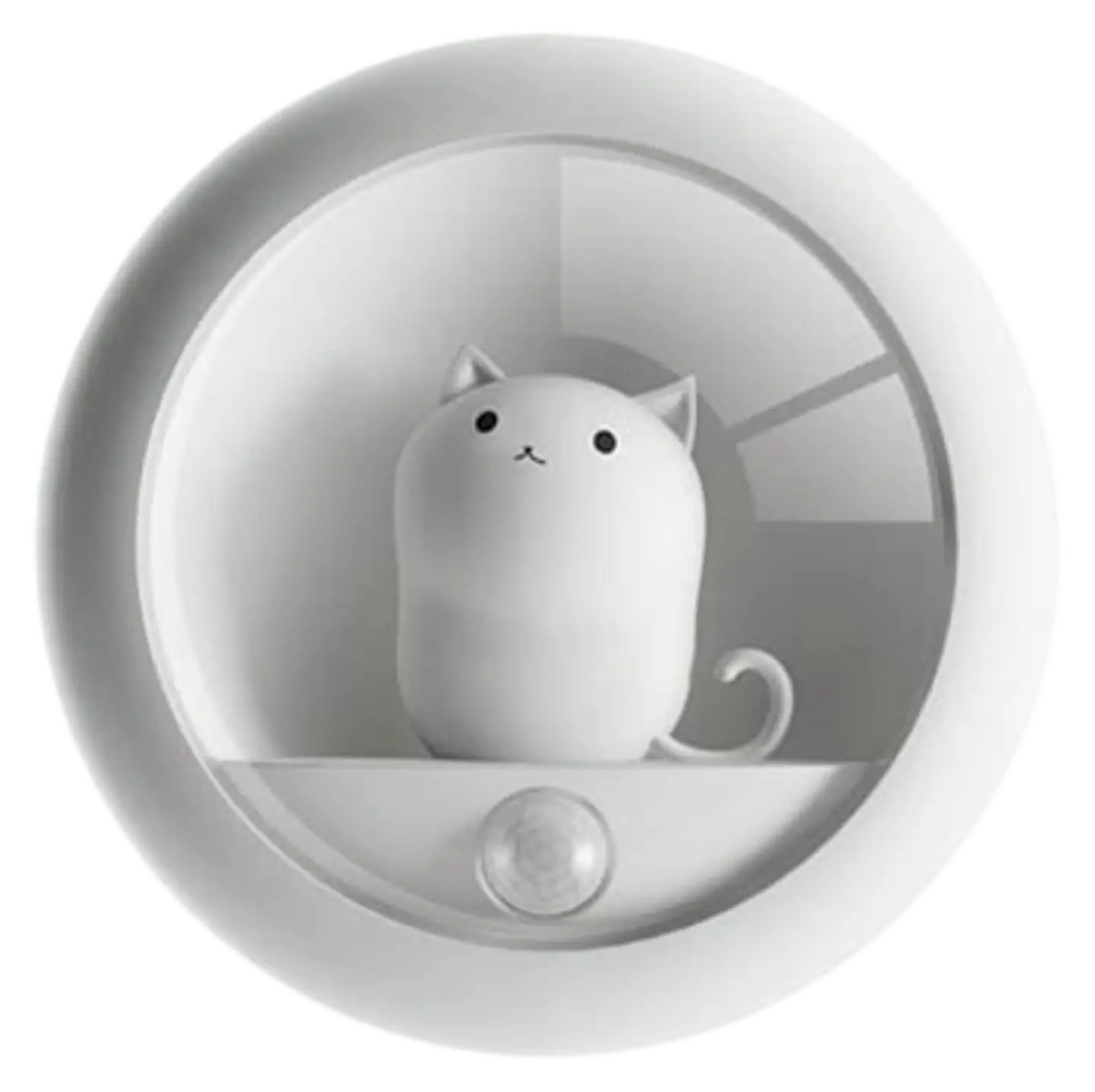 Heat Cat Led yövalo liikkeentunnistimella USB lataus valkoinen