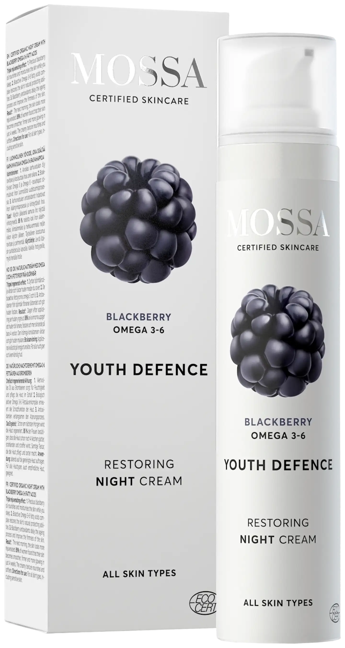 Mossa YOUTH DEFENCE Restoring yövoide, 50ml