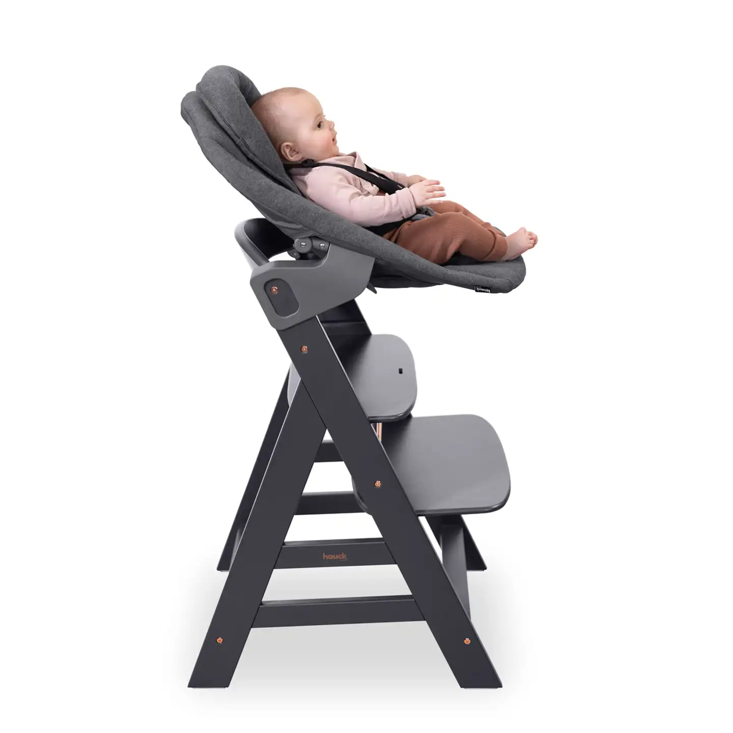 Hauck syöttötuolisetti Alpha Newborn tummanharmaa - 18