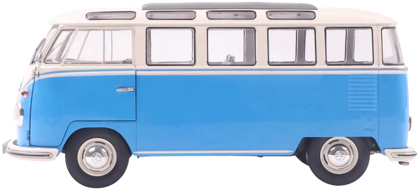 Solido 1:18 VW T1 21 WINDOWS b. blue/white, keräilyauto, pienoismalli - 7