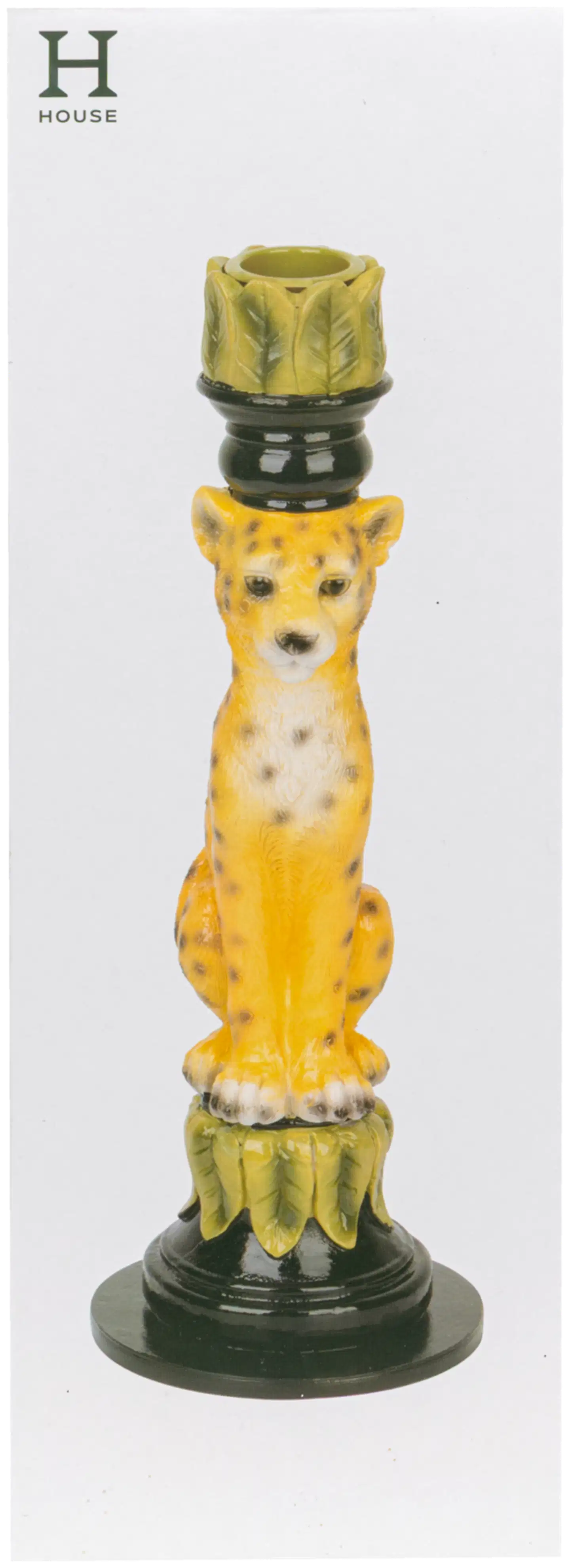 House kynttiläjalka leopardi 24,5 cm - 2