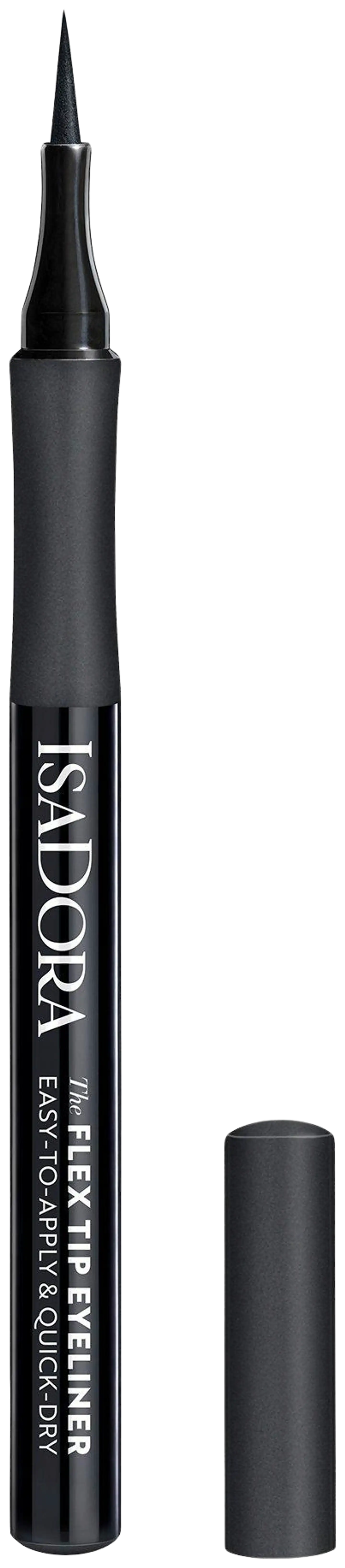 IsaDora Flex Tip Eyeliner silmänrajaustussi 81 Matt Black 1 ml - 1