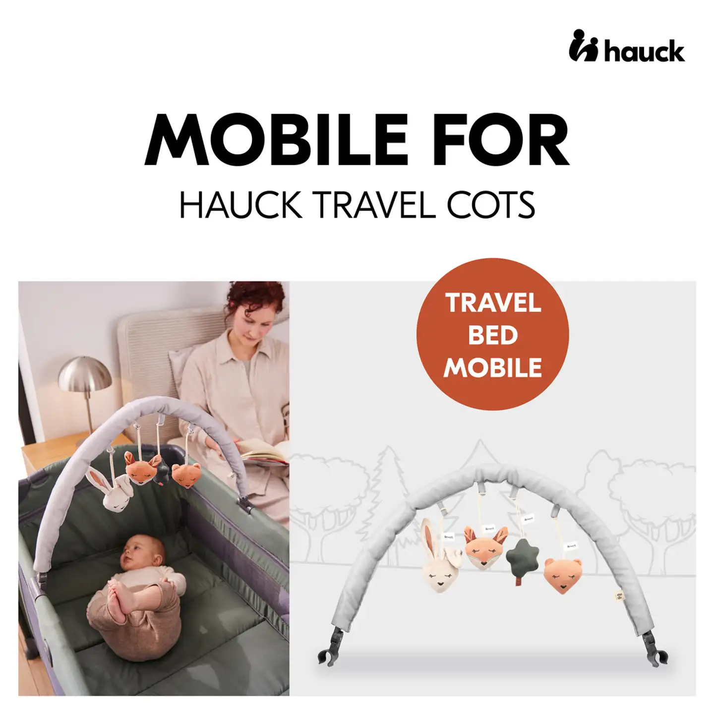 Hauck mobile matkasänkyyn Travel Bed Mobile metsä - 17