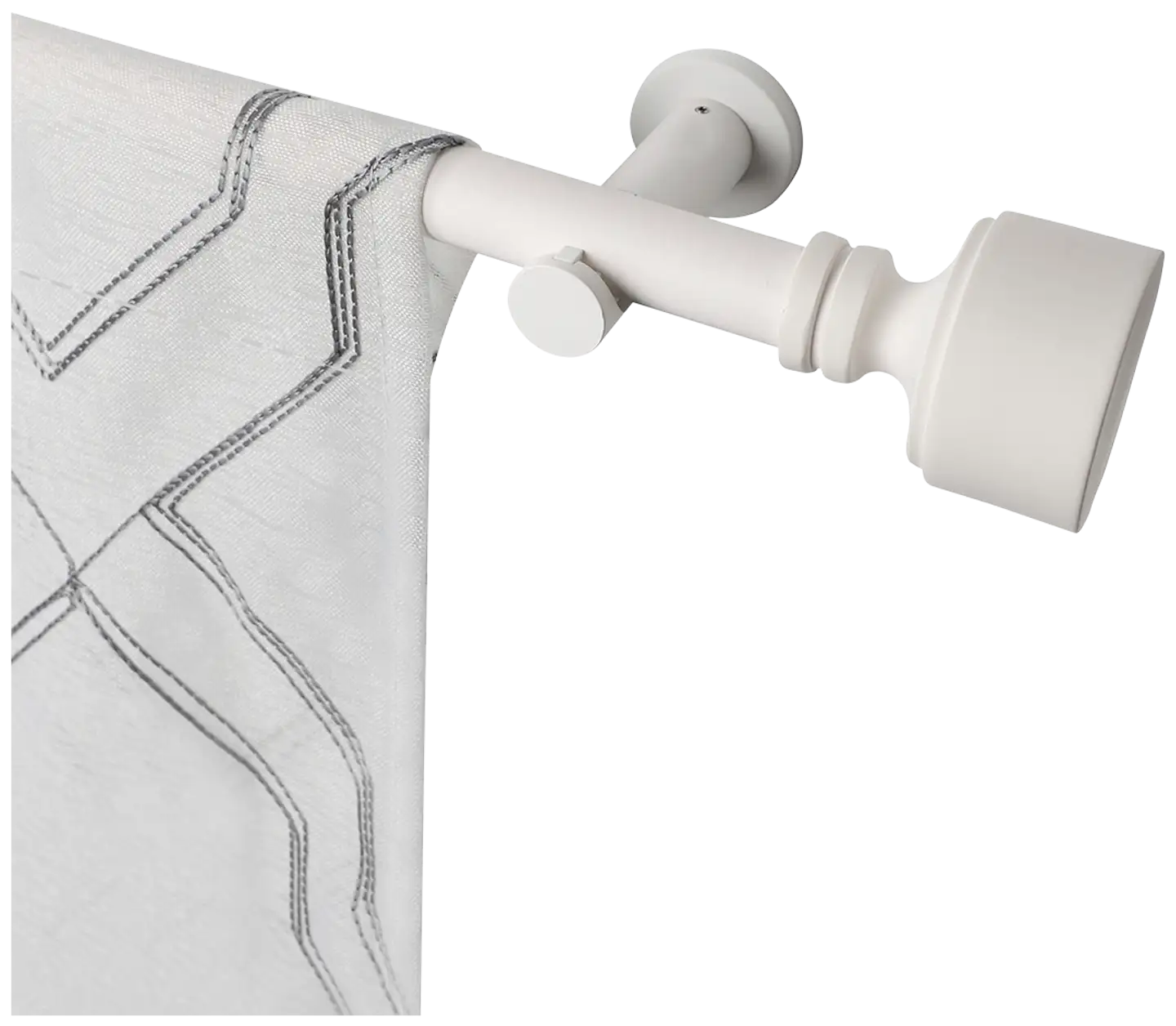 Ihanin verhotanko Matilda mattavalkoinen 160-310cm 25/28mm - 1
