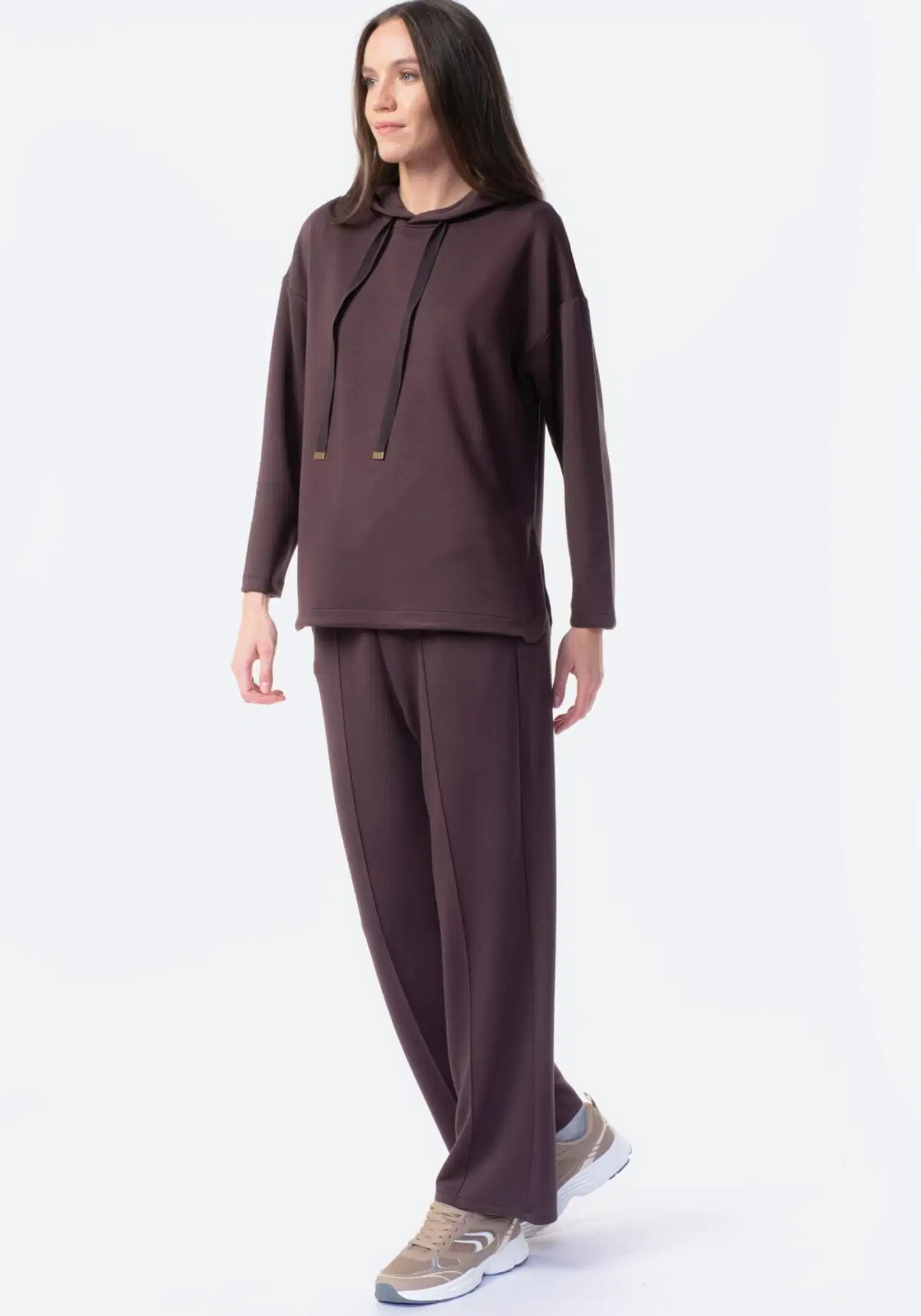 TEX naisten scubahousut I286132 - BROWN - 4