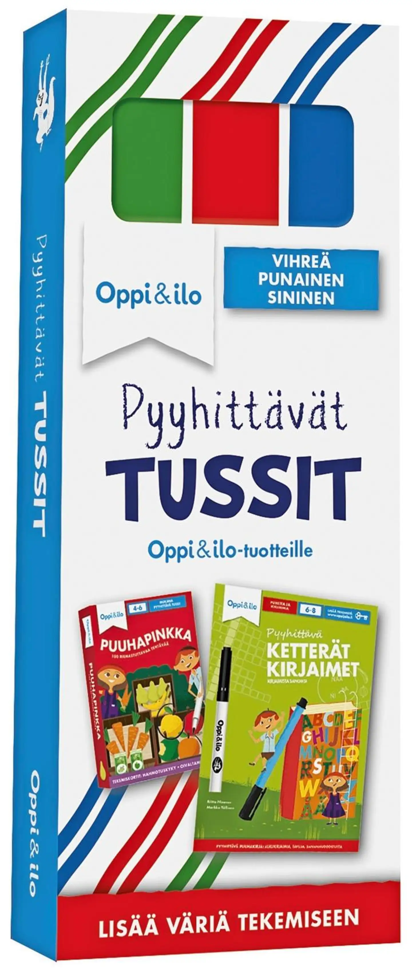 Oppi&ilo Pyyhittävät tussit 3kpl