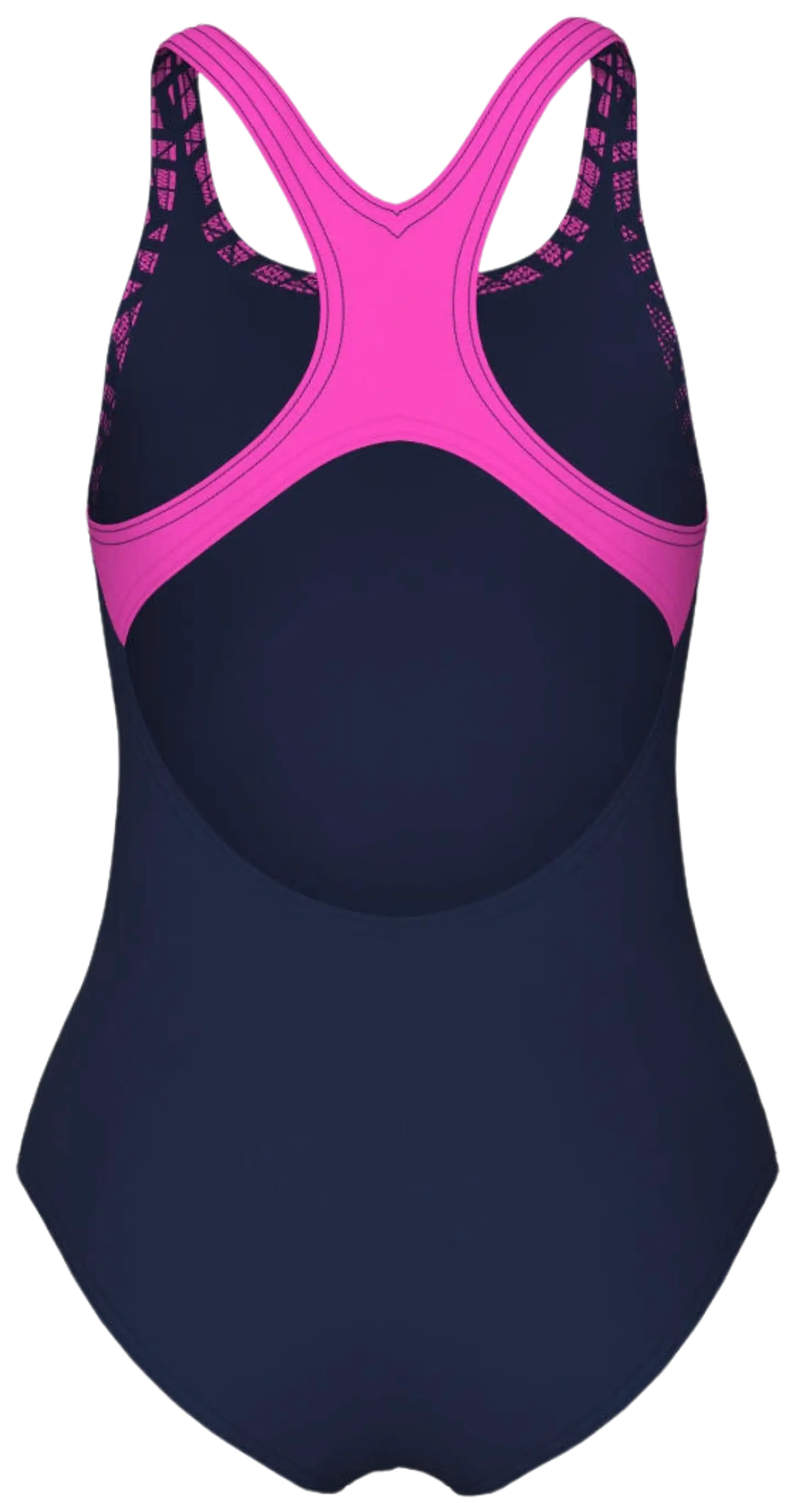 Arena tyttöjen uimapuku Kikko Swim Pro Back - Navy shocking pink - 7