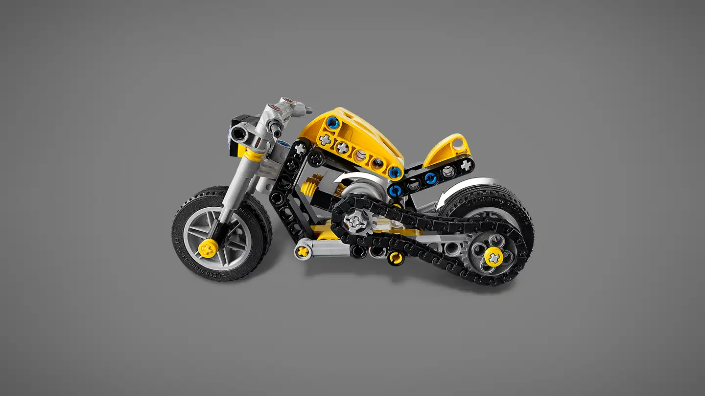 LEGO® Technic 42225 Keltainen moottoripyörä - 5
