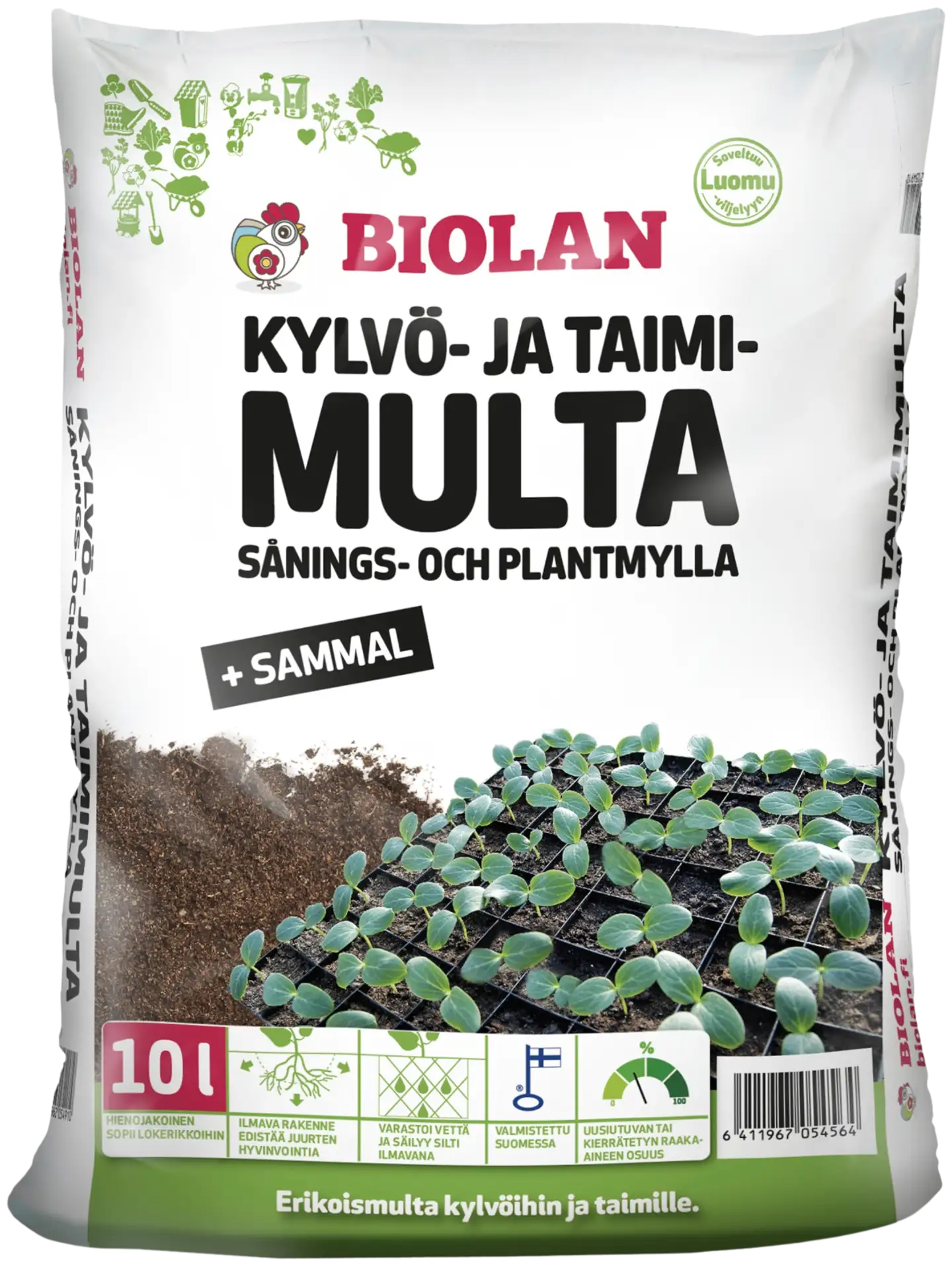 Biolan Kylvö ja taimimulta 10 l