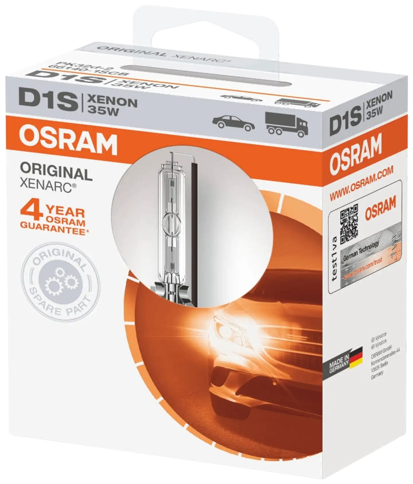 Osram Xenarc Xenon D1S polttimo 35W 3200lm 85V - 2