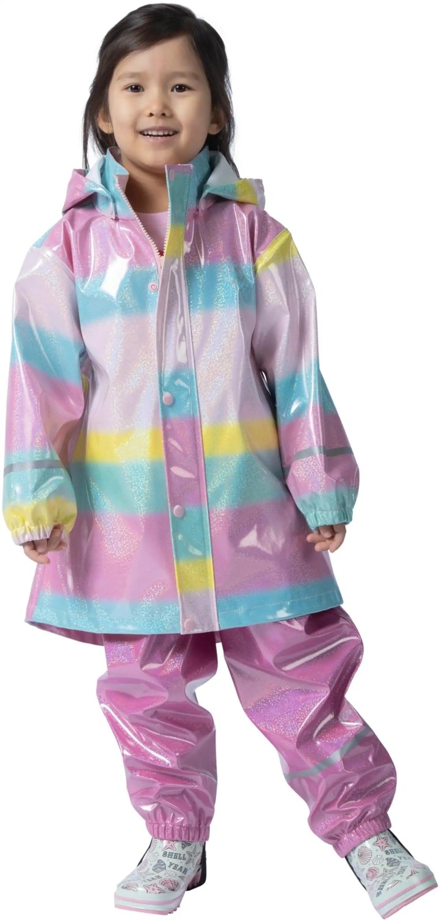Ciraf lasten sadetakki Haibon - Rainbow glitter - 4