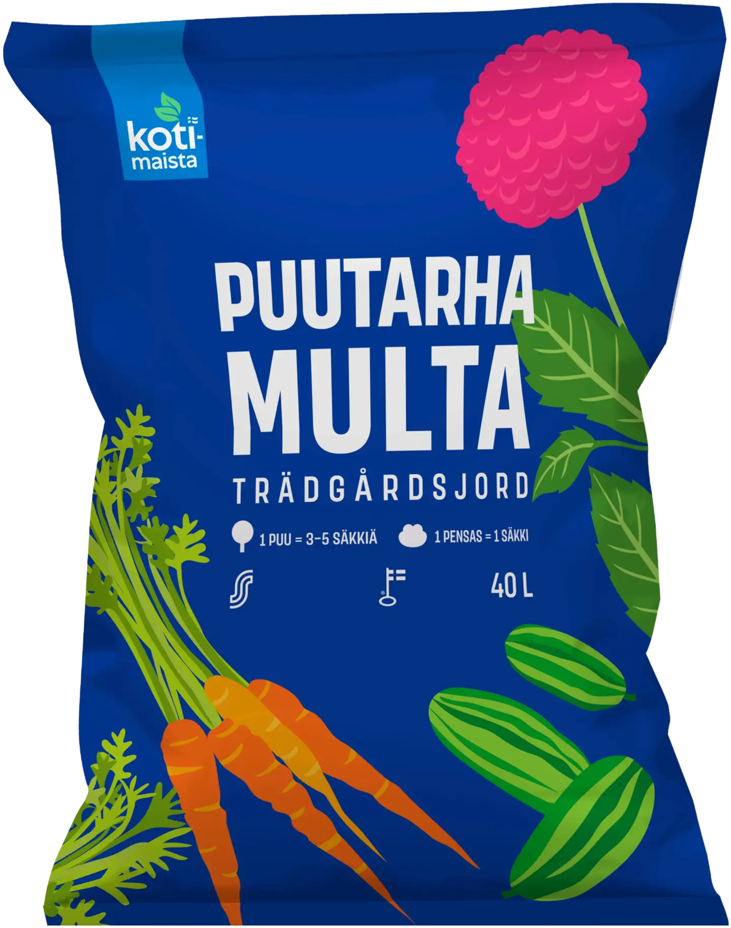 Kotimaista puutarhamulta 40 L