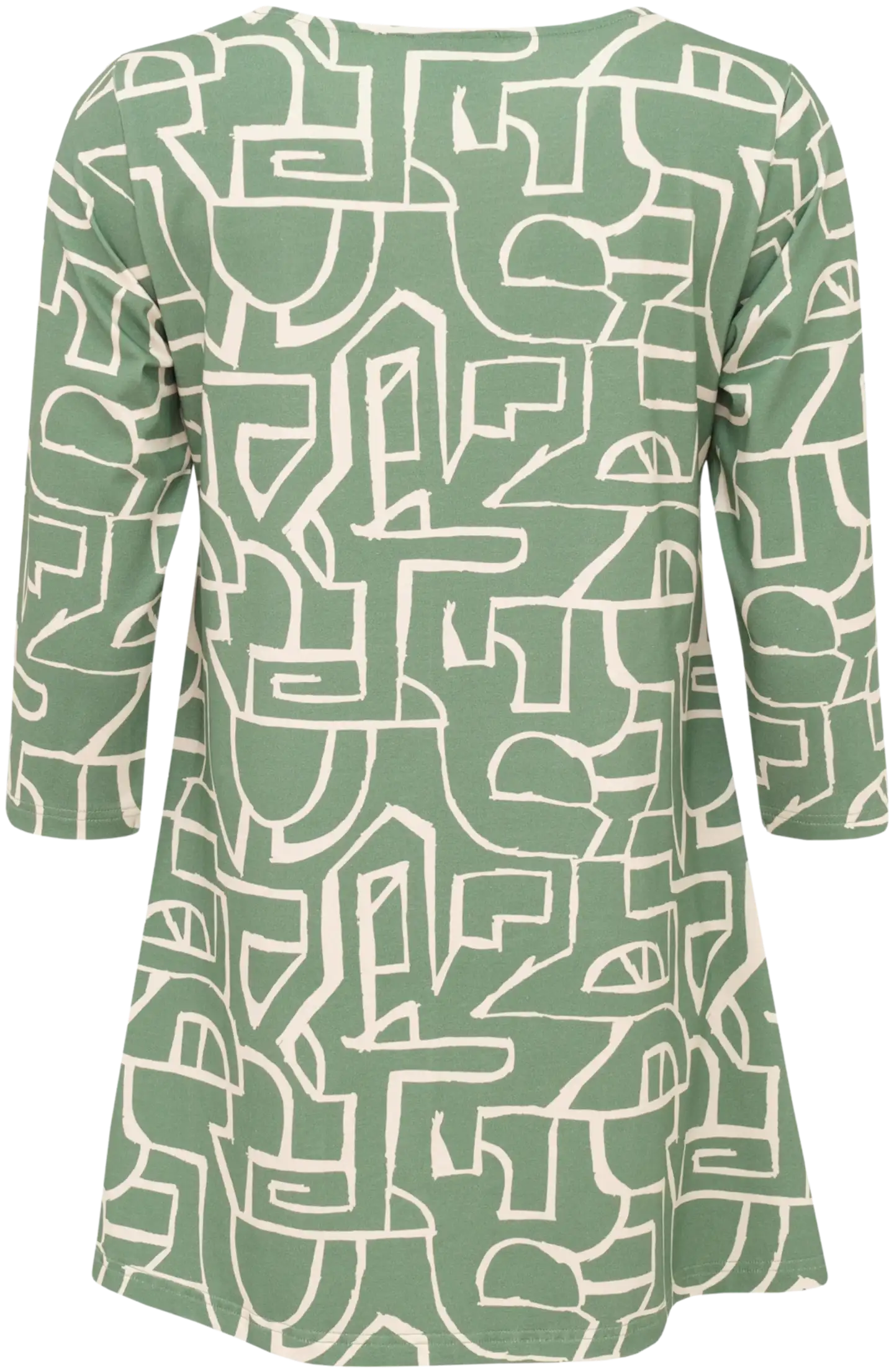 RATIA® N.trikootunika Pisara Kartta - vihreä/kerma - 2