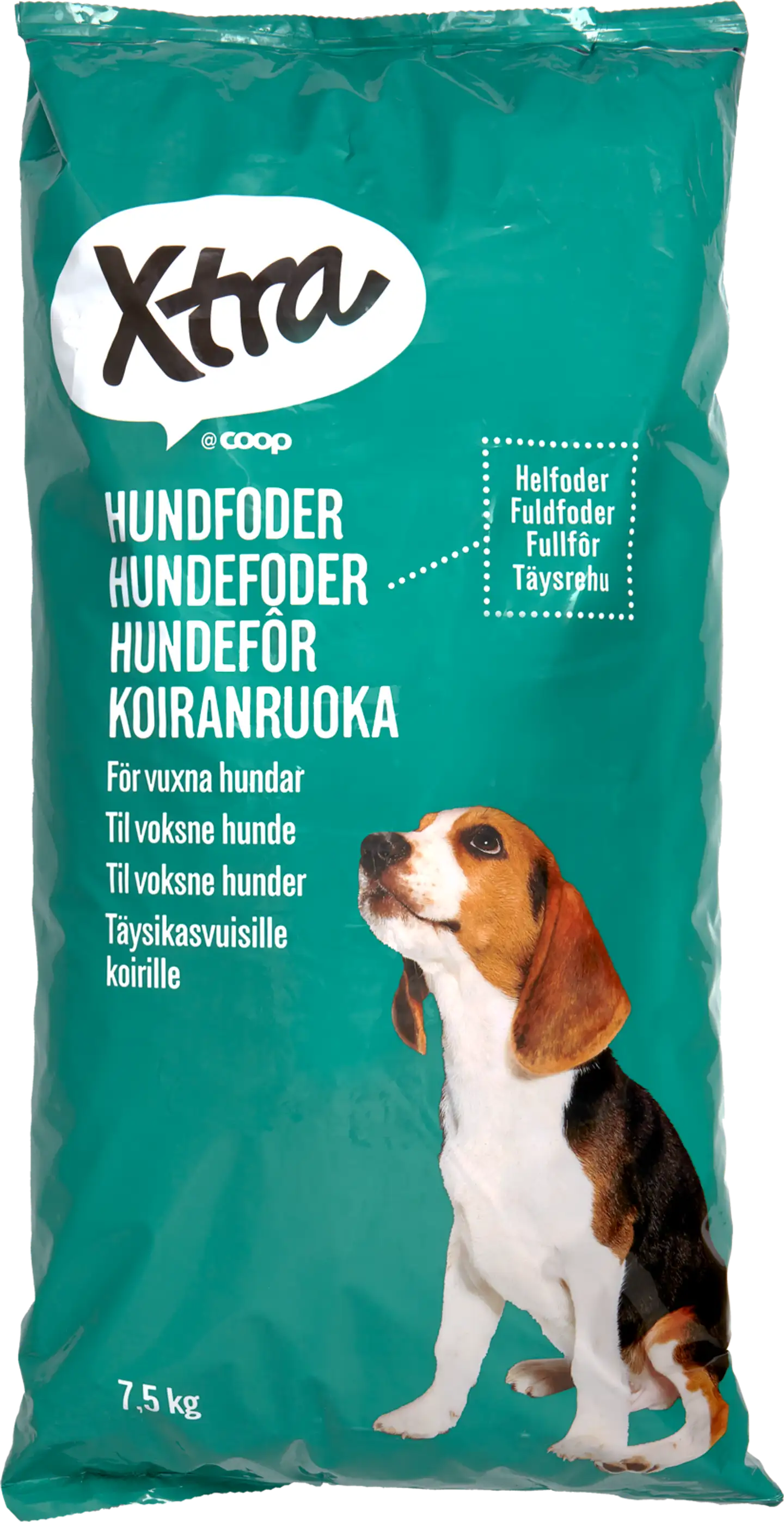 Xtra koiran kuivaruoka liha 7,5 kg