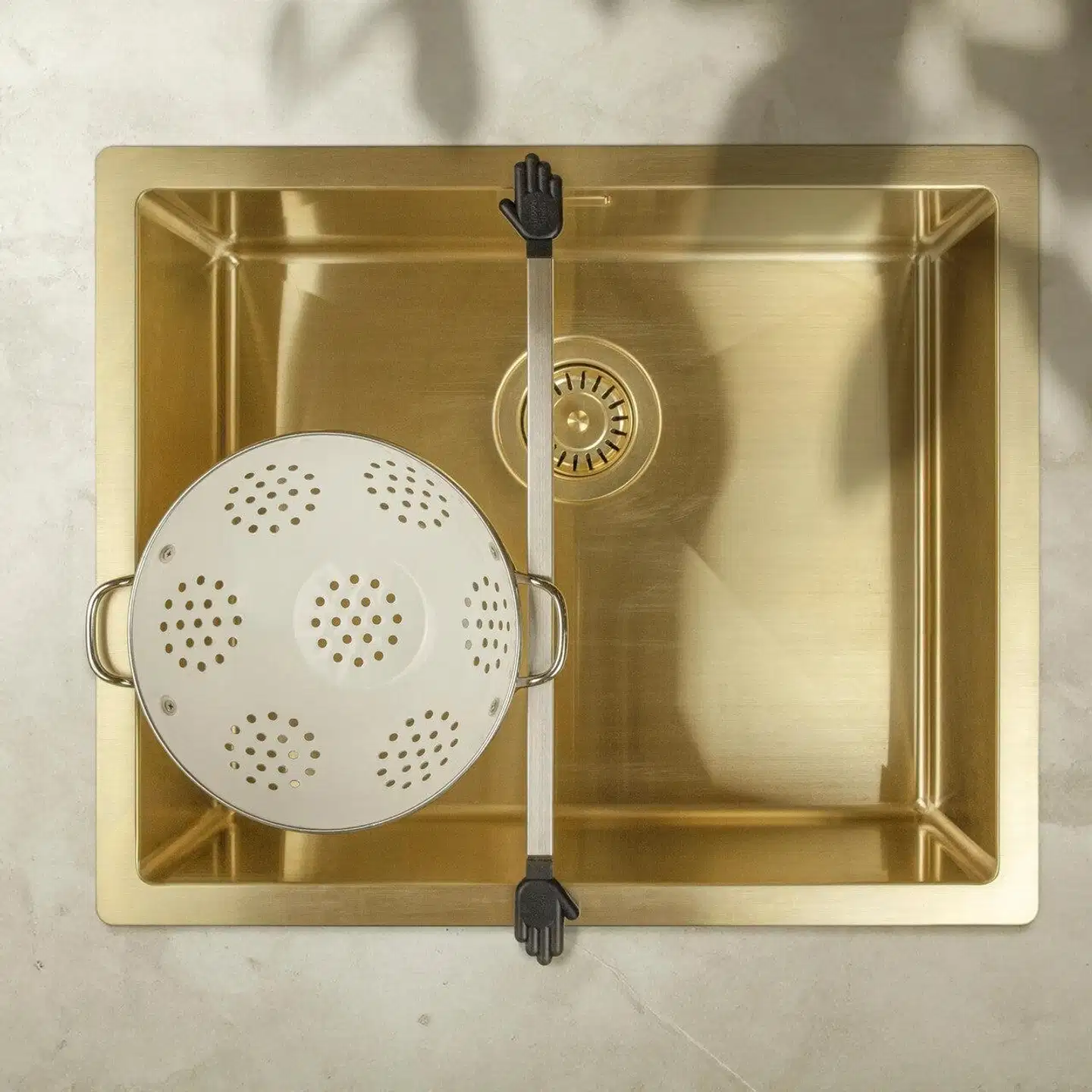 Happy Sinks Wunderbar – Laajennettava tiskiteline ruostumattomasta teräksestä, 40–70 cm - 4