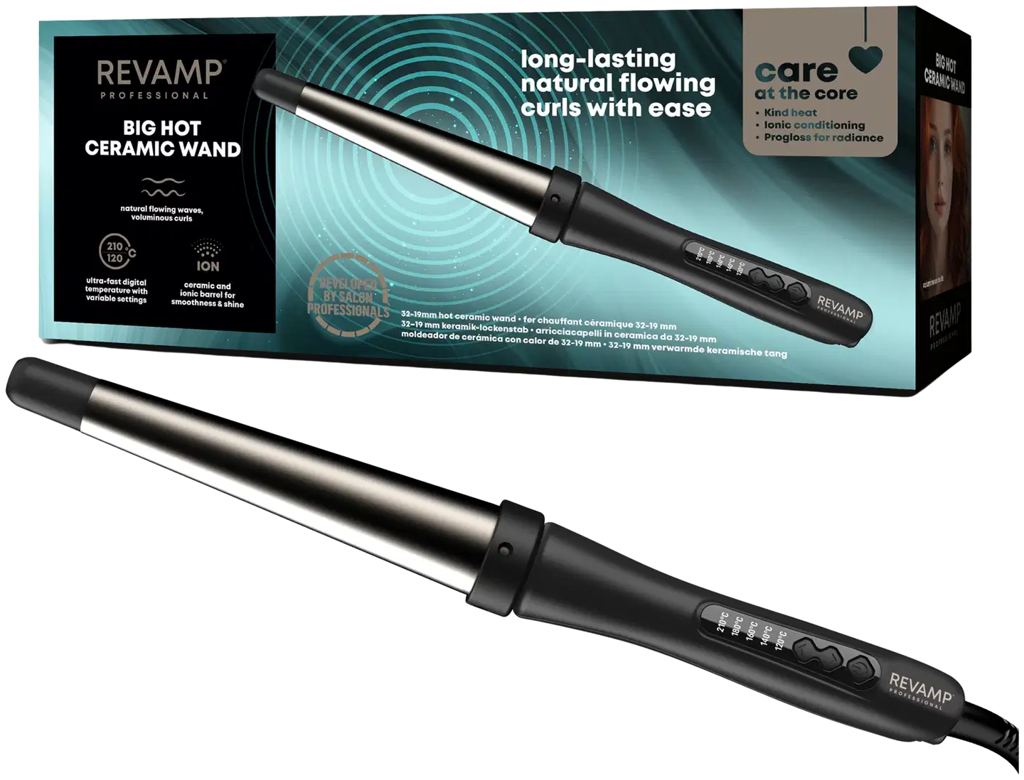 Revamp Big Curling Wand sauvakiharrin (WD-1000-EU) - 1
