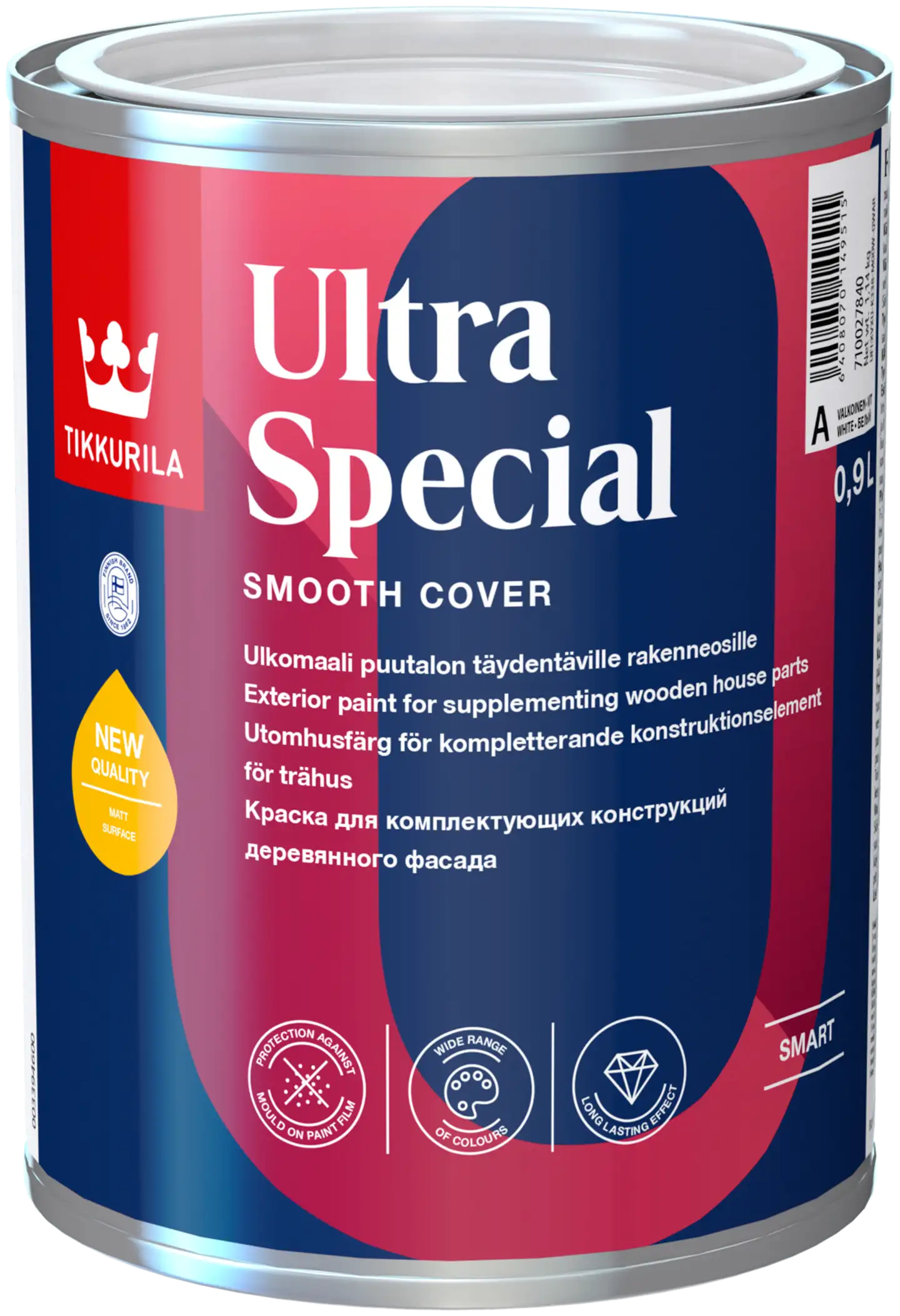 Tikkurila pintamaali Ultra Special 0,9 l A valkoinen sävytettävissä himmeä