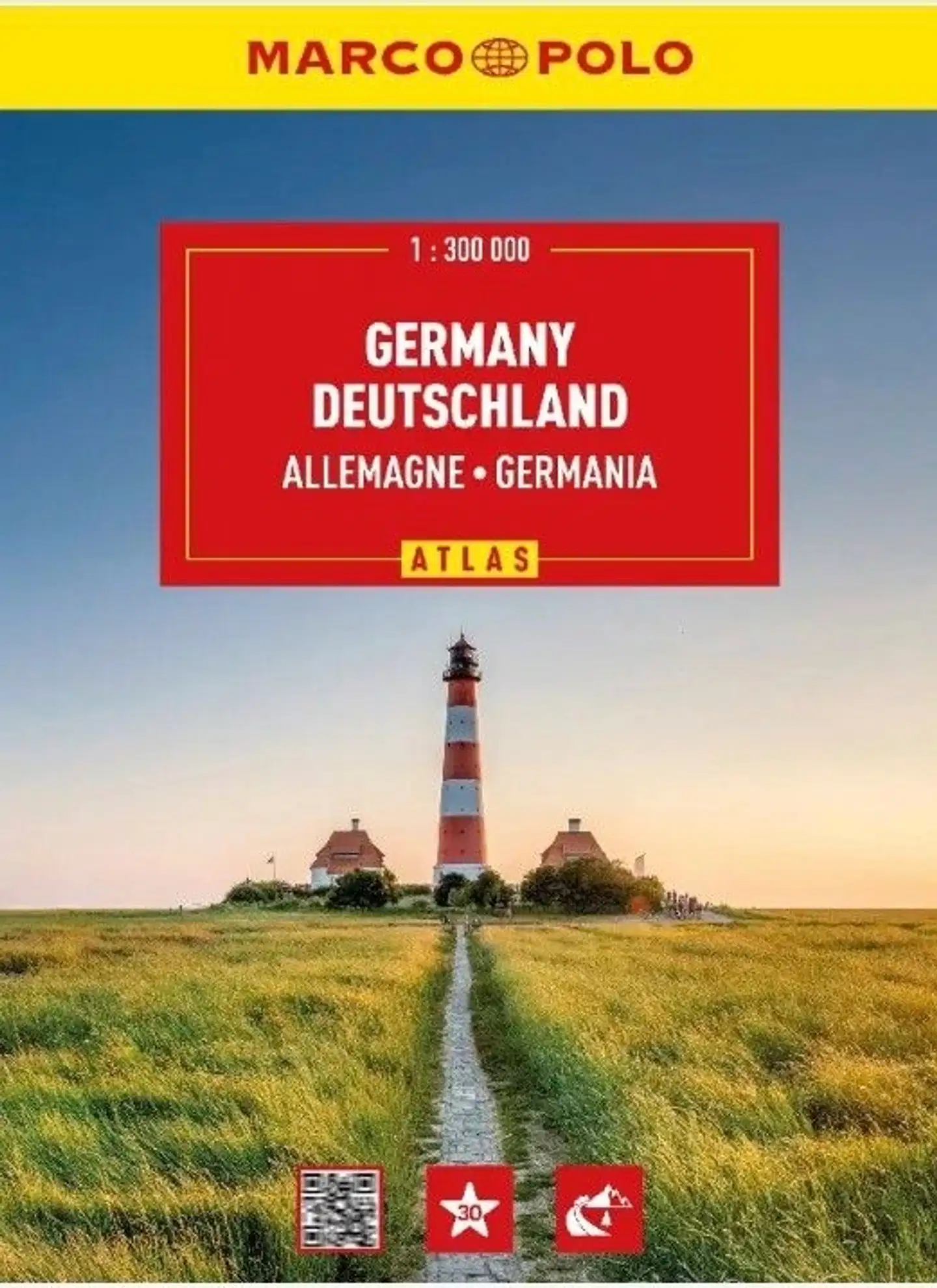 Germany - Marco Polo Road atlas - Saksa tiekartasto 1:300 000