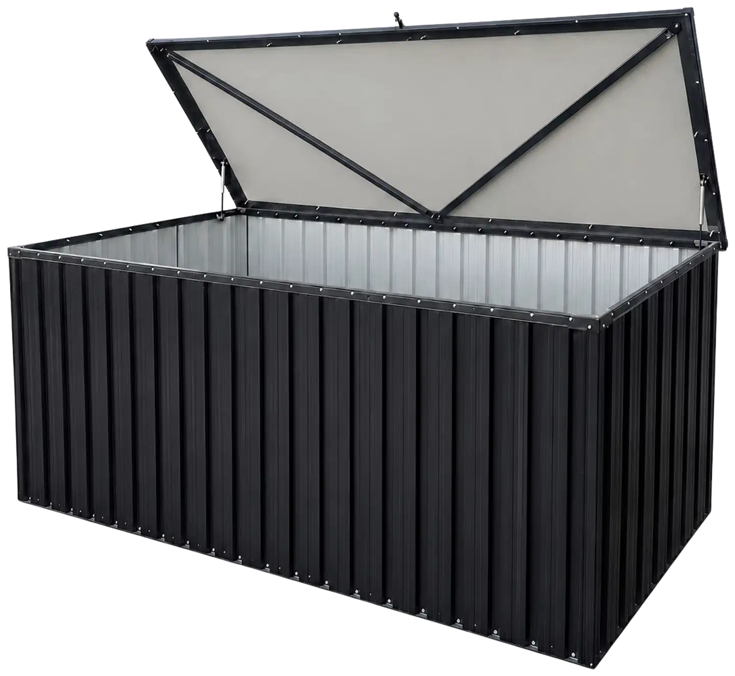 Fornorth säilytyslaatikko ulos 183x88x94cm 1303l, musta - 2