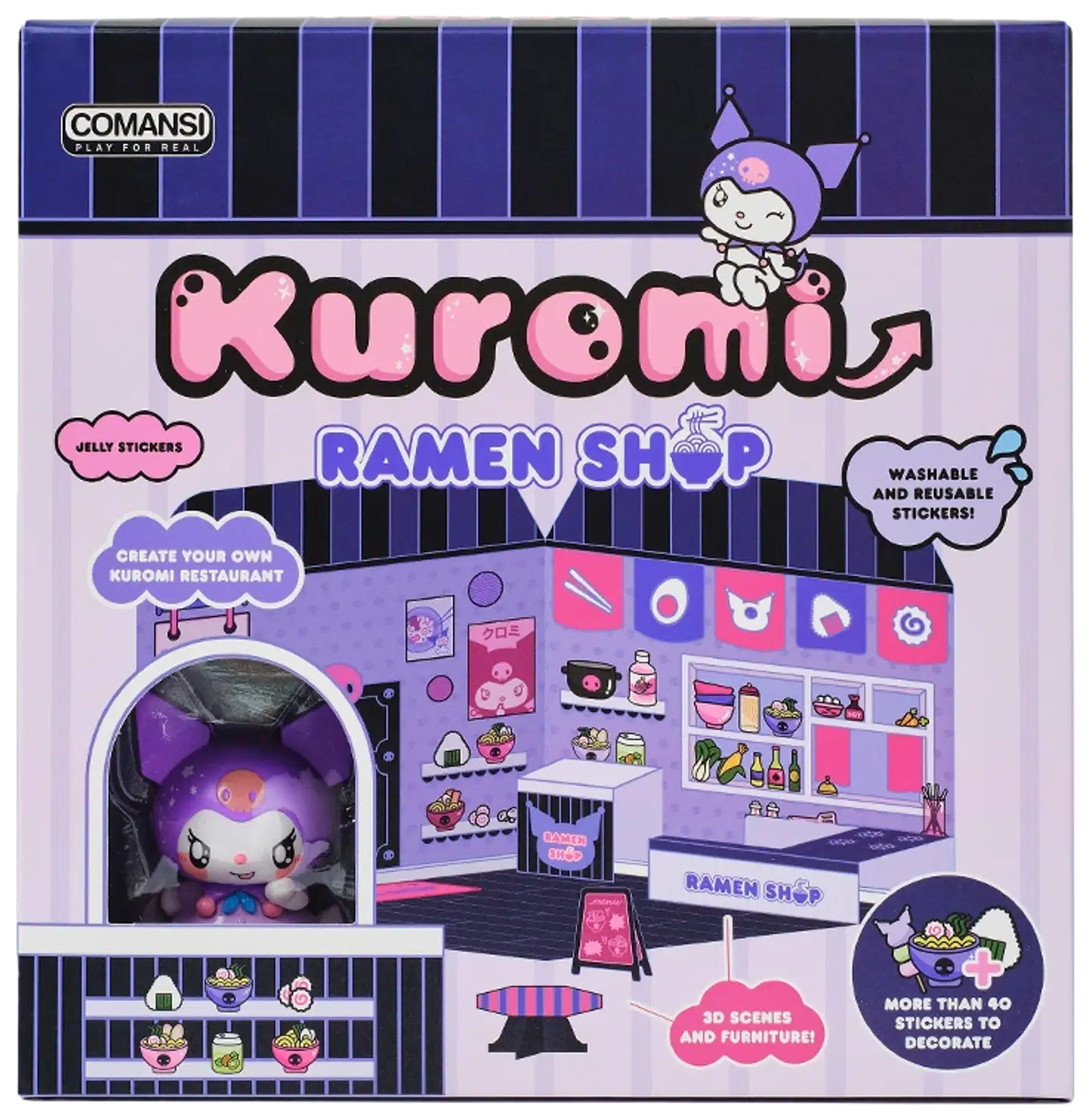 Comansi leikkisetti ramen shop Kuromi tarra - 1
