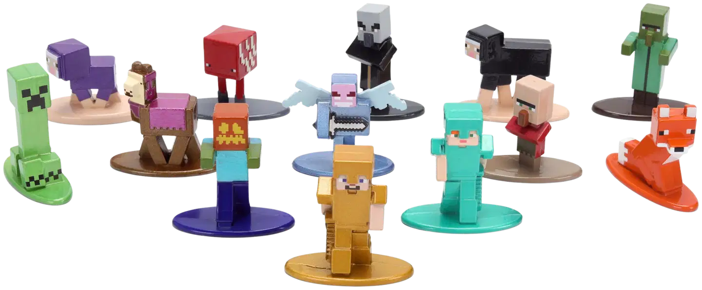 Jada Minecraft keräilyhahmot, 4 cm, metallia (die-cast), useita erilaisia, yllätyspussi, myydään yksittäin - 3