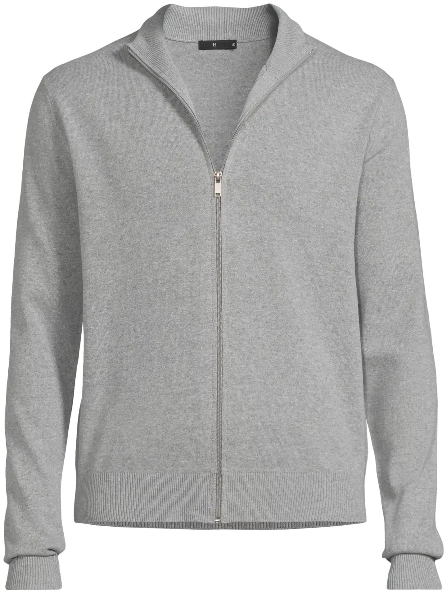 House miesten vetoketjullinen neuletakki CYCLO® 195HB28252 - Grey melange - 2