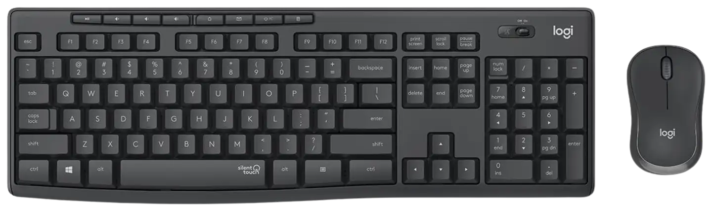 Logitech hiiri ja näppäimistö MK295 harmaa - 2