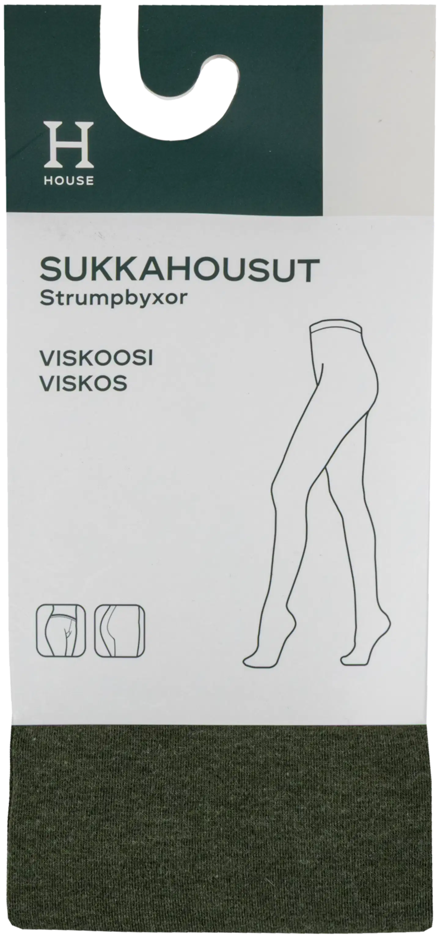 House naisten sukkahousut viskoosi DSHH282606 - Green