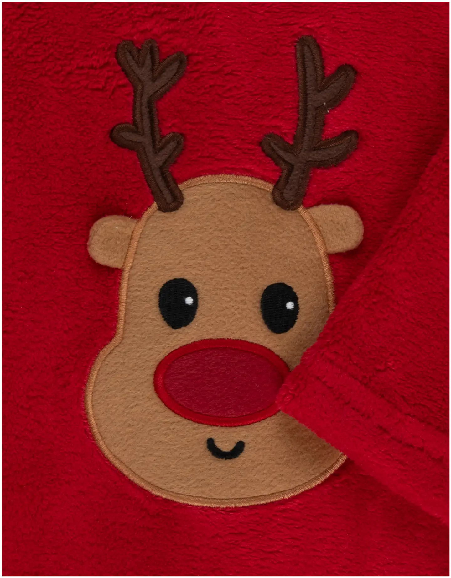 TEX BABY vauvojen potkupuku fleece Petteri Poro - RED - 3