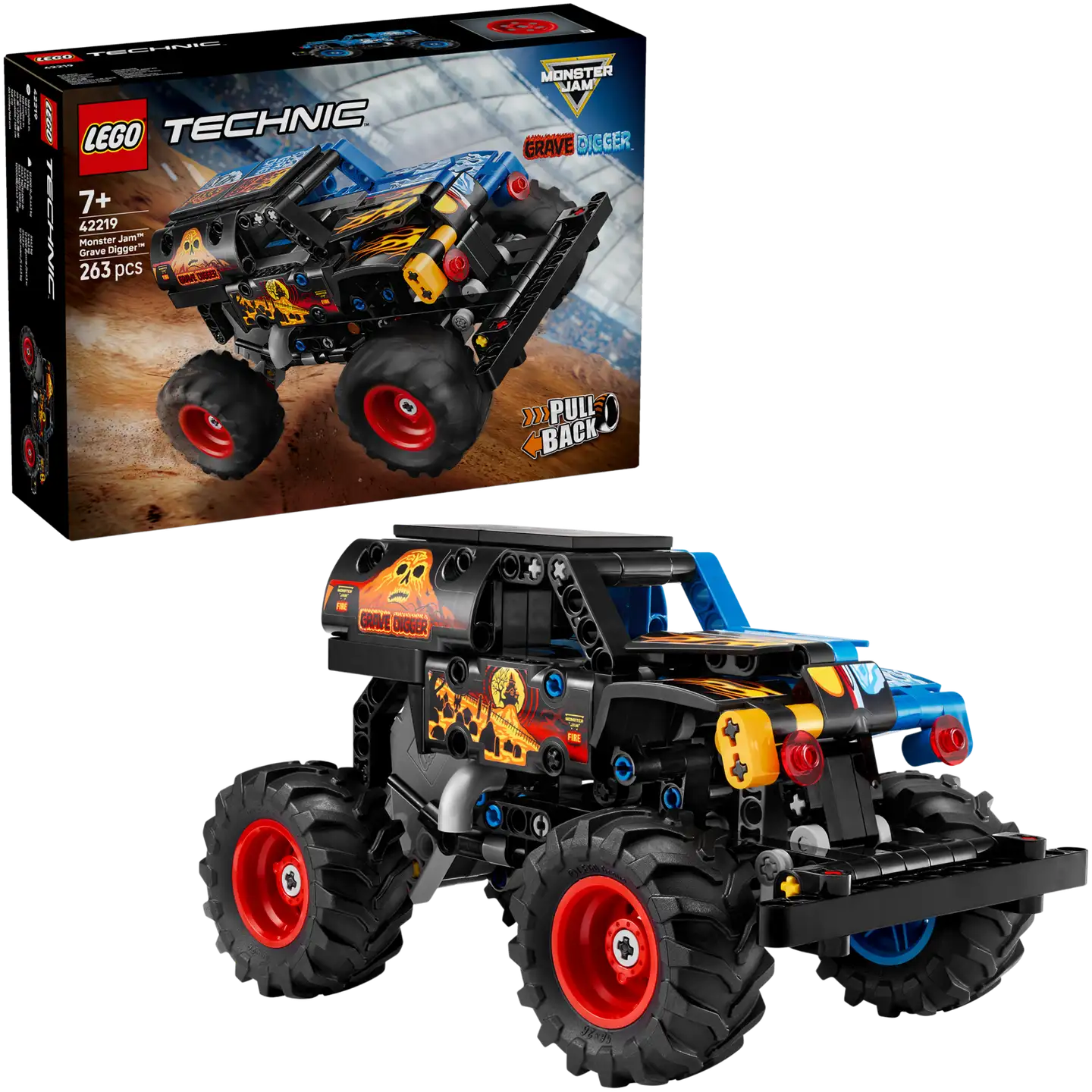 LEGO® Technic 42219 Monster Jam™ Grave Digger™ tuli ja jää - 1