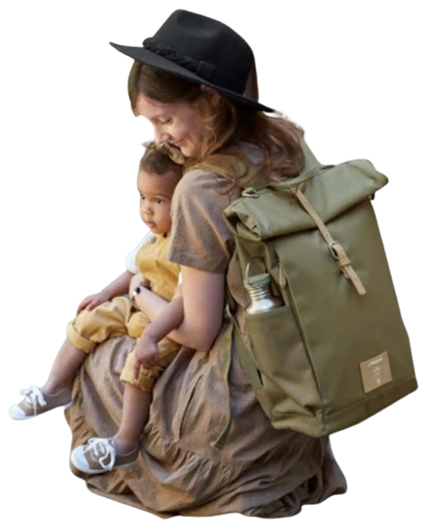Lässig hoitoreppu Rolltop vihreä - 6