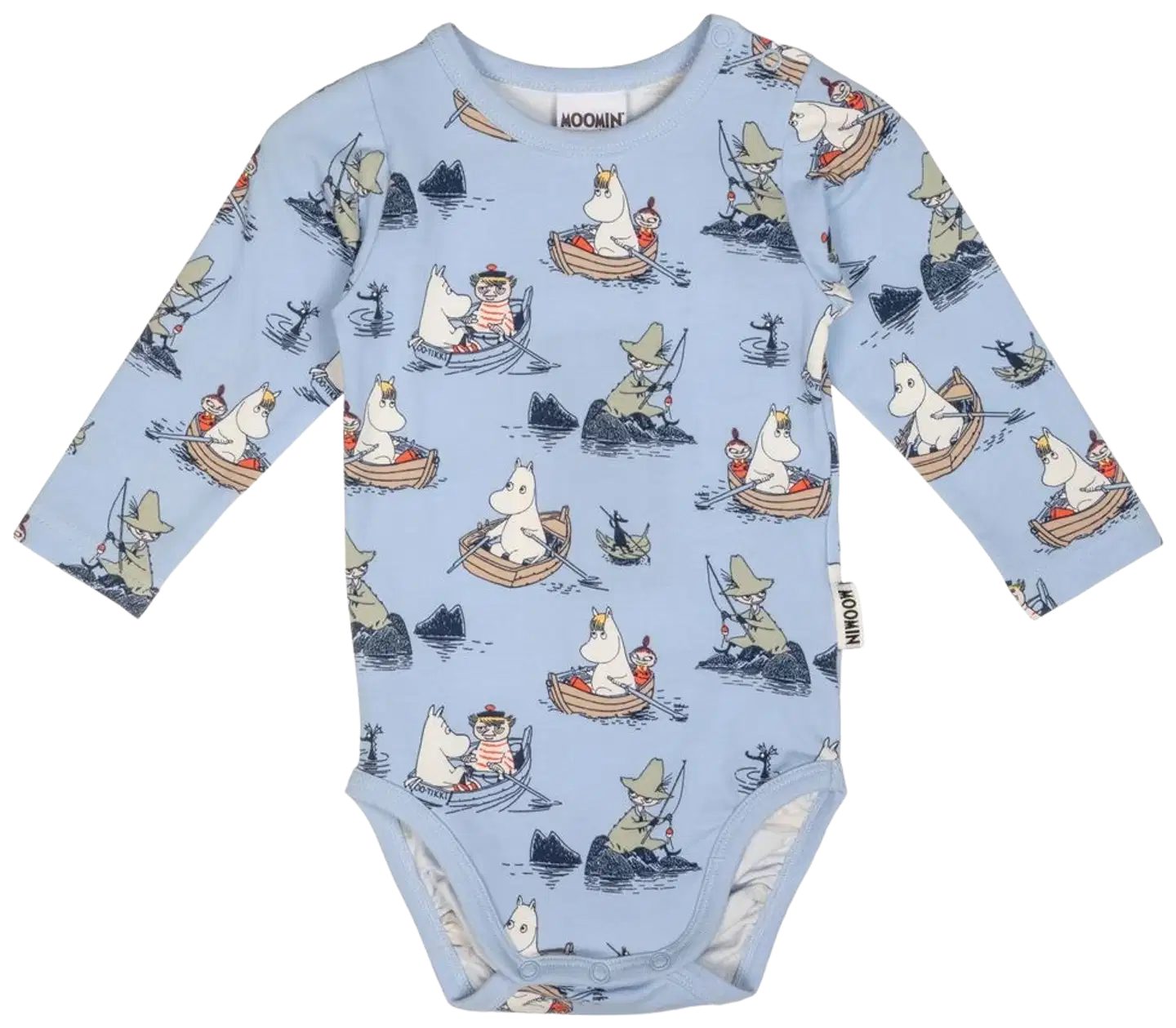 Muumi vauvojen body Veneilijät 591771 - Vaaleansininen - 1