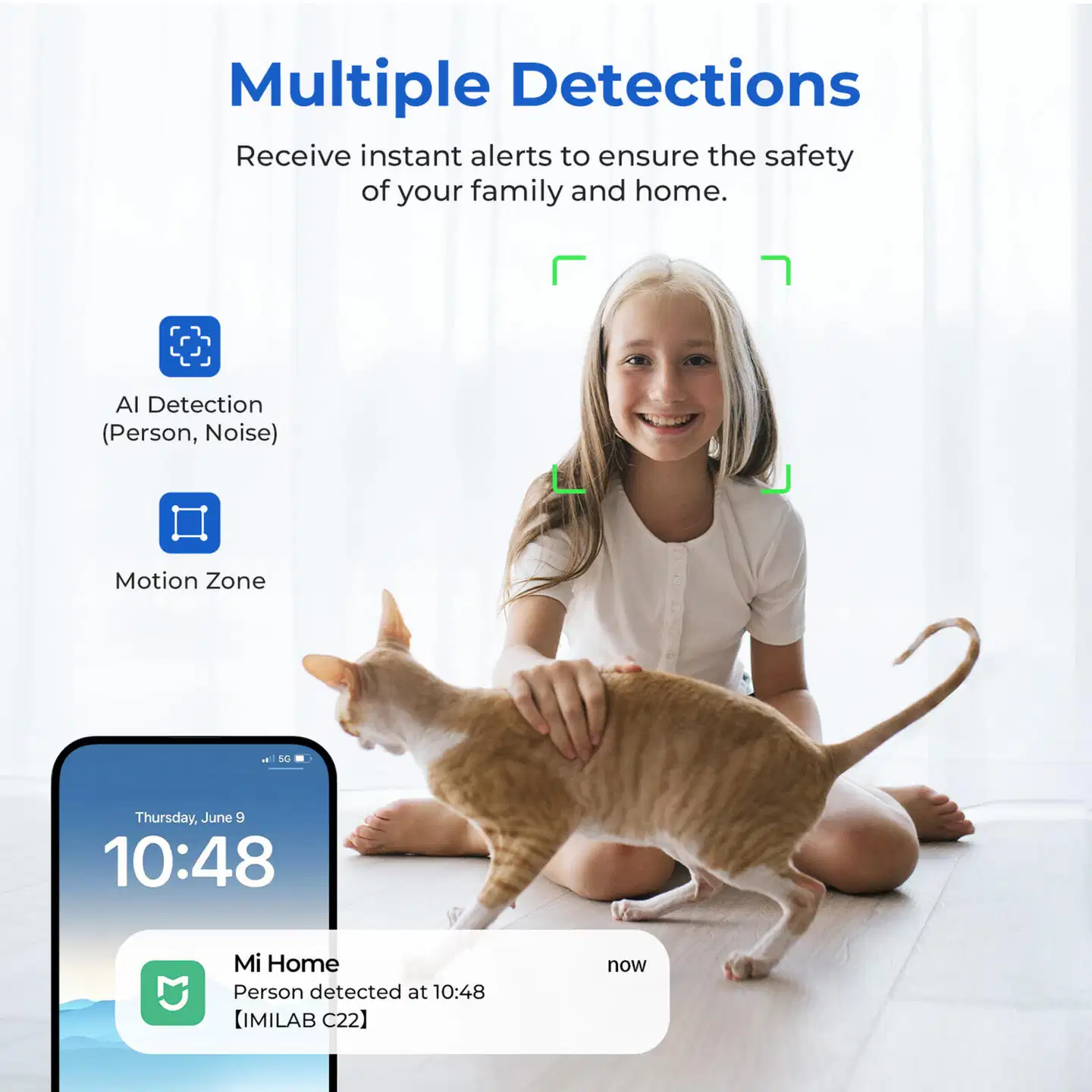 Imilab C22 3K WiFi -valvontakamera sisäkäyttöön CMSXJ60A - 19