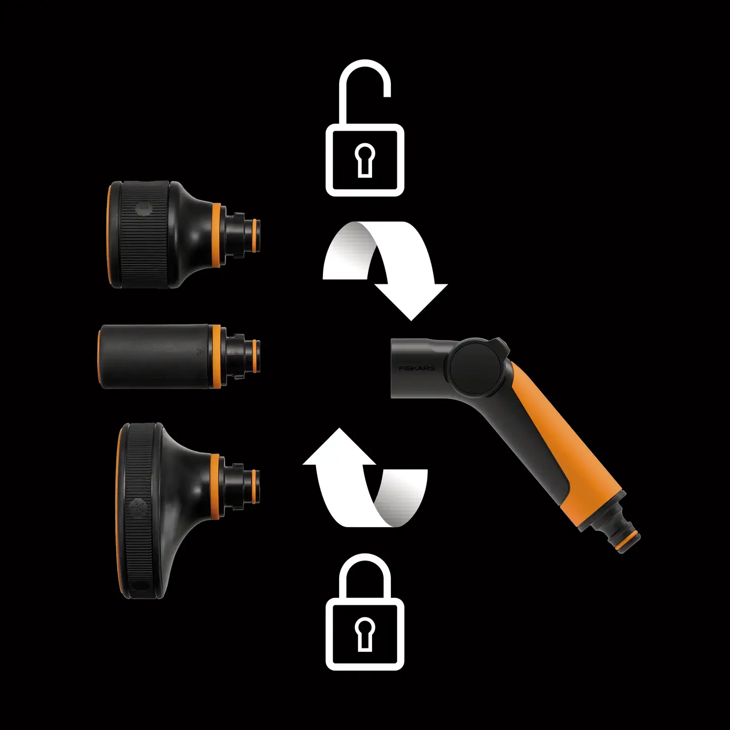 Fiskars kastelupistoolin varsi CF peukalokytkin - 4