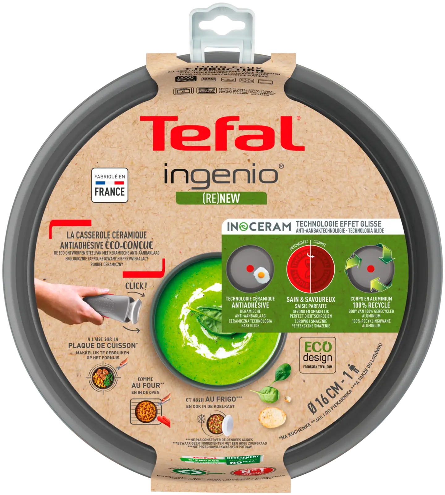 Tefal Ingenio Renew keittokasari 16 cm L2602802 - 2